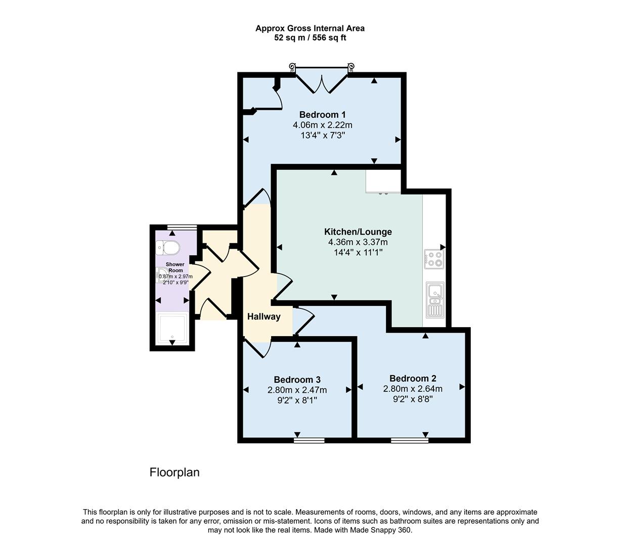 6 The Courtyard, Nightingale House, Autumn Terrace, Worcester floorplan