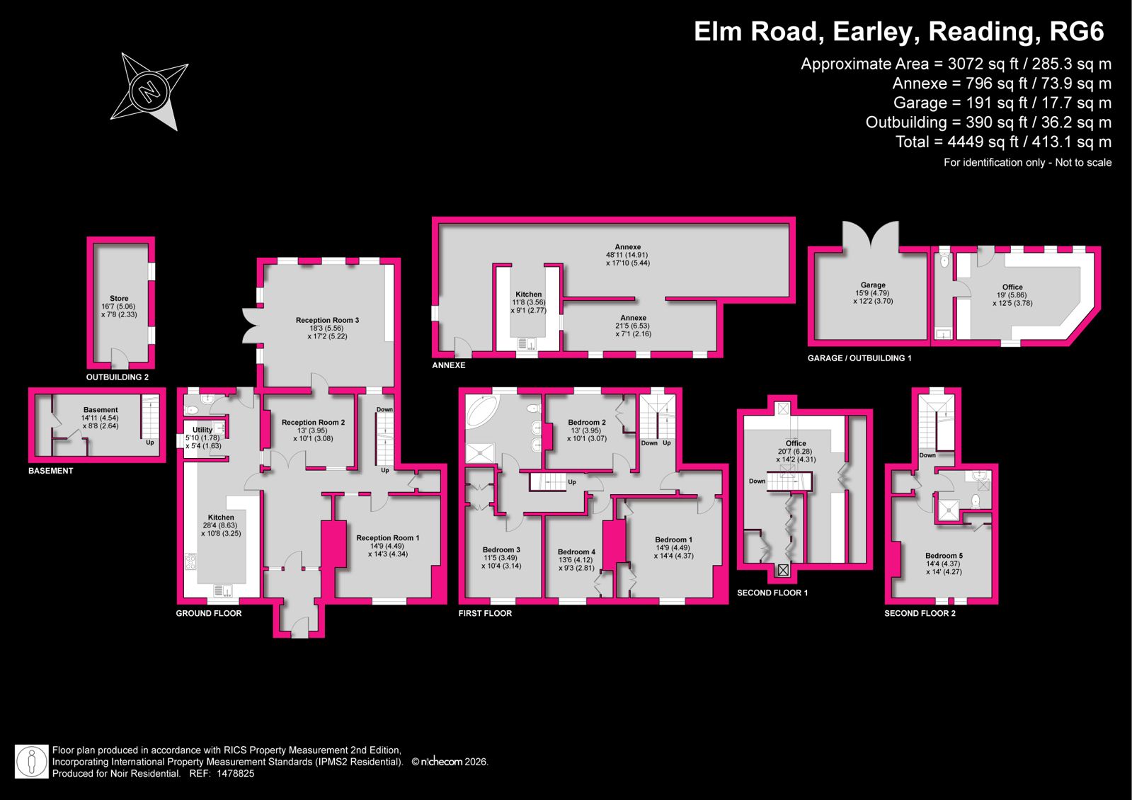 93, Elm Road, Reading floorplan