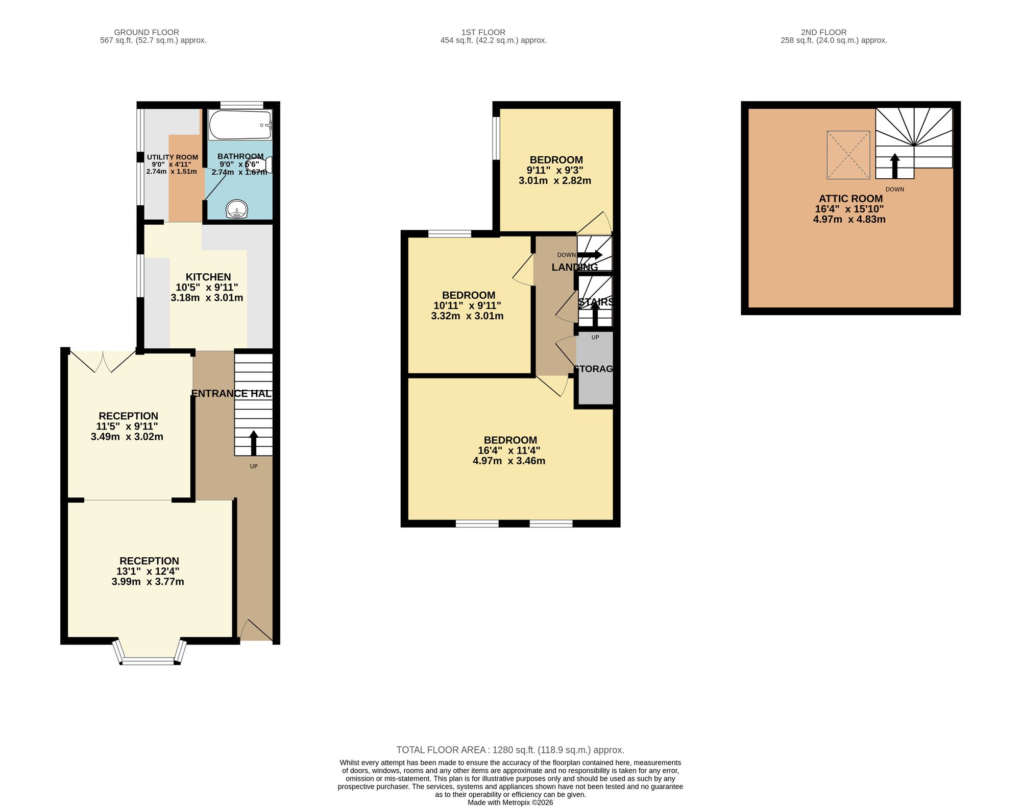27 Gladstone Street, Abertillery floorplan