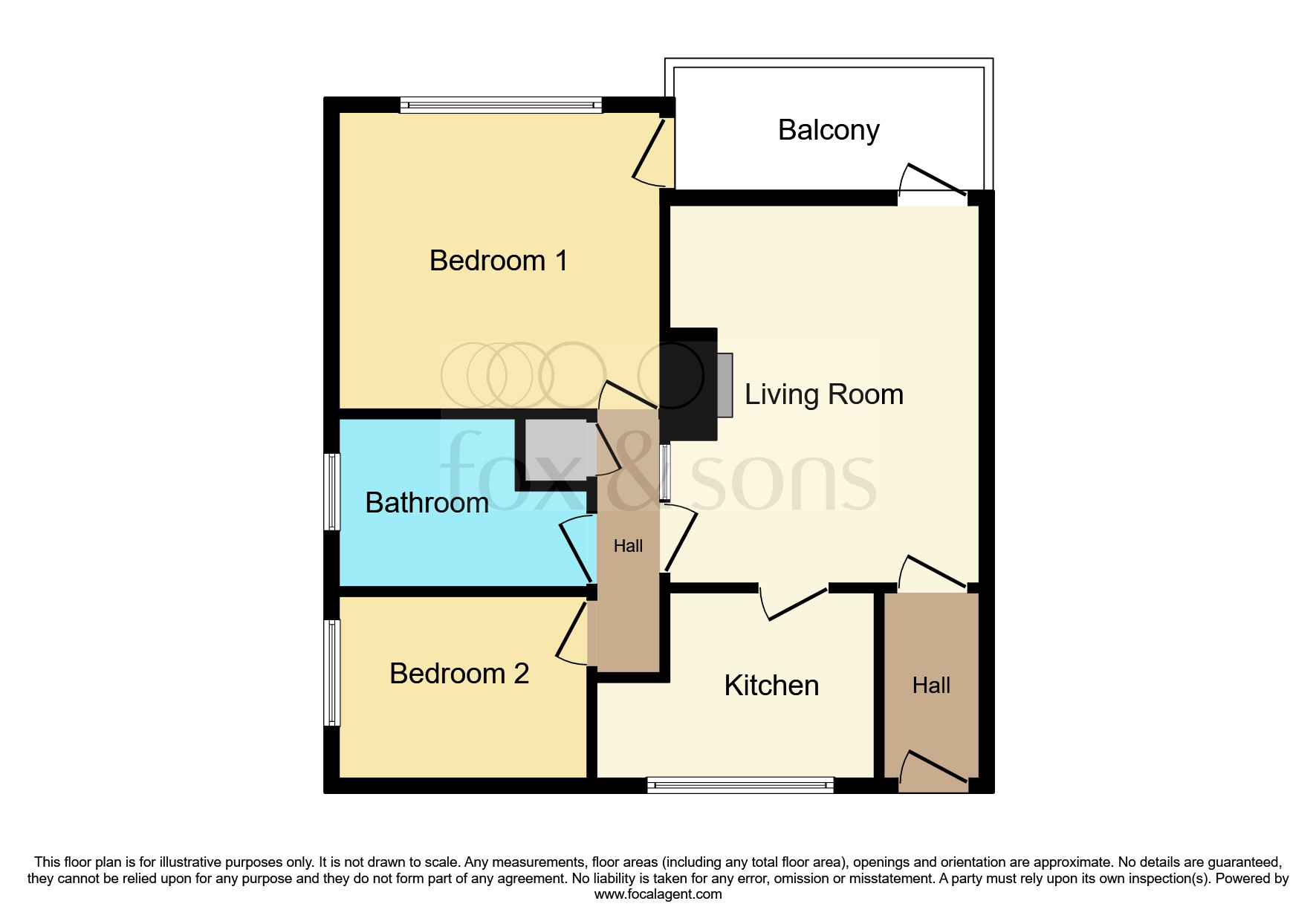 Flat 42, Fairfield Court, Fairfield Park, Lyme Regis floorplan
