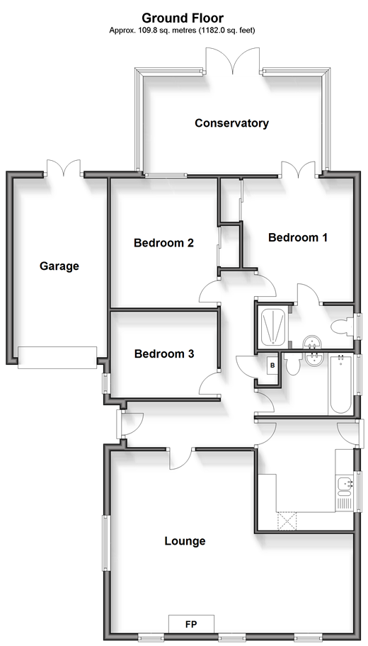 Broadlands Avenue, New Romney, Kent TN28, 3 bedroom detached bungalow