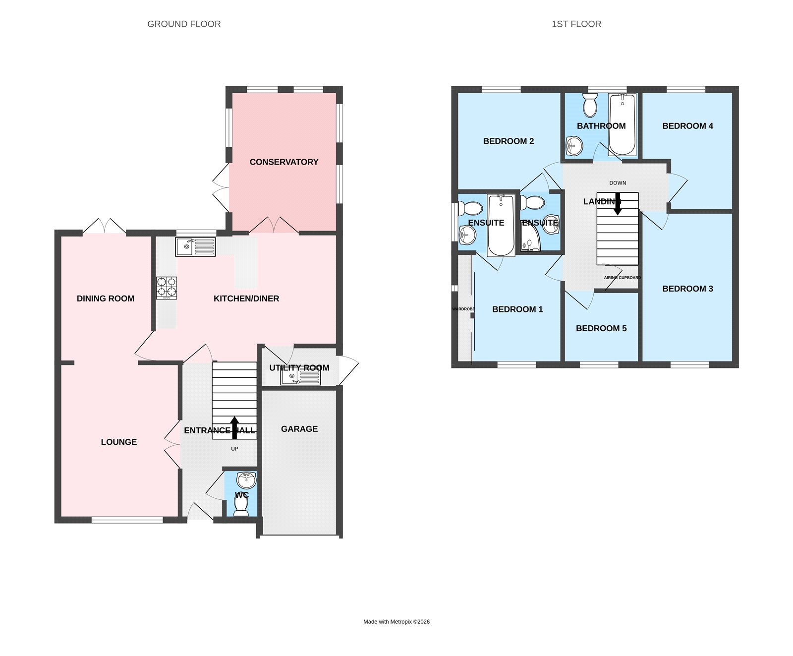 26, Longthorpe Drive, Telford floorplan