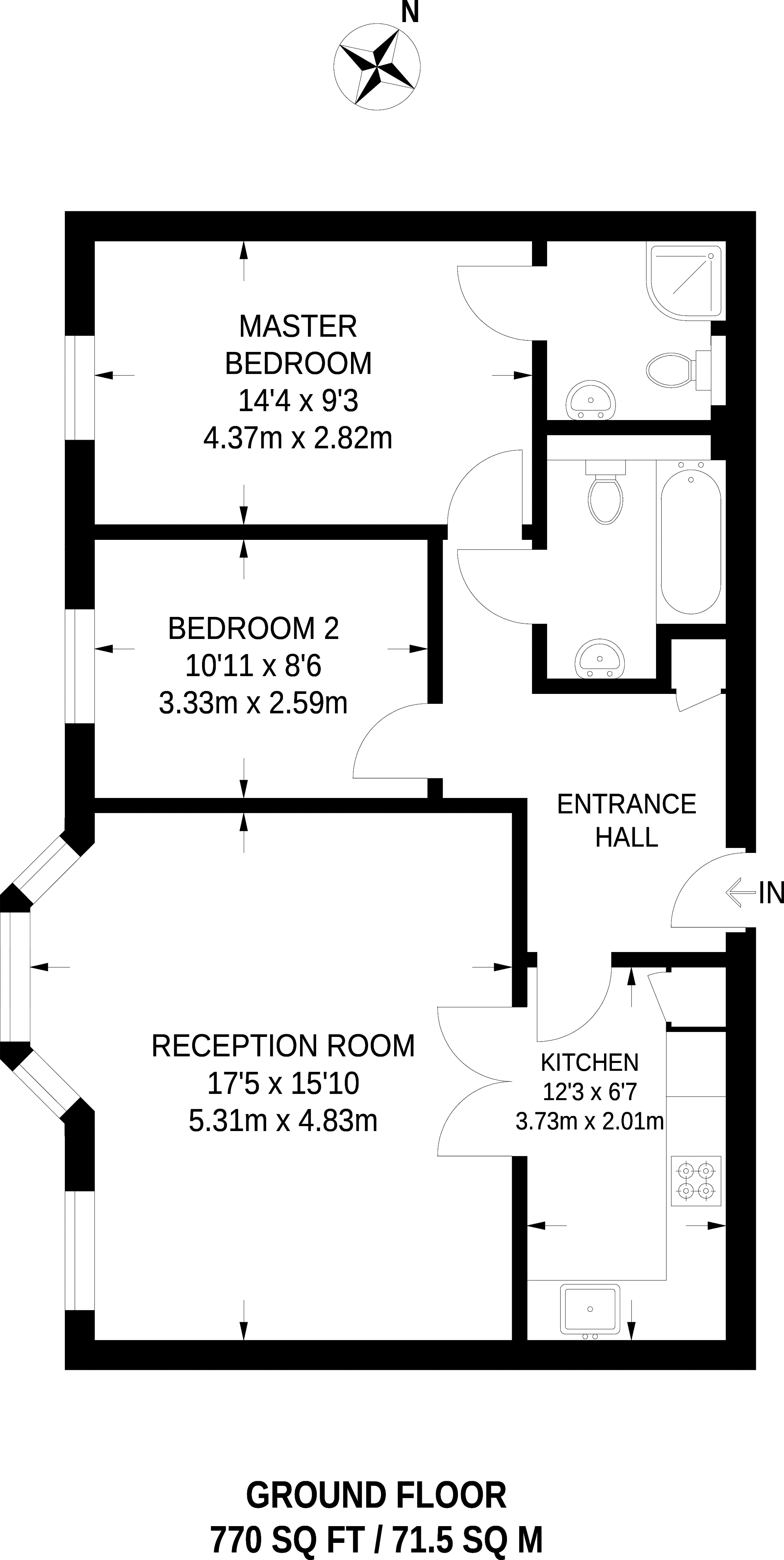 2 Bedrooms Flat to rent in Lewisham Way, Brockley SE4