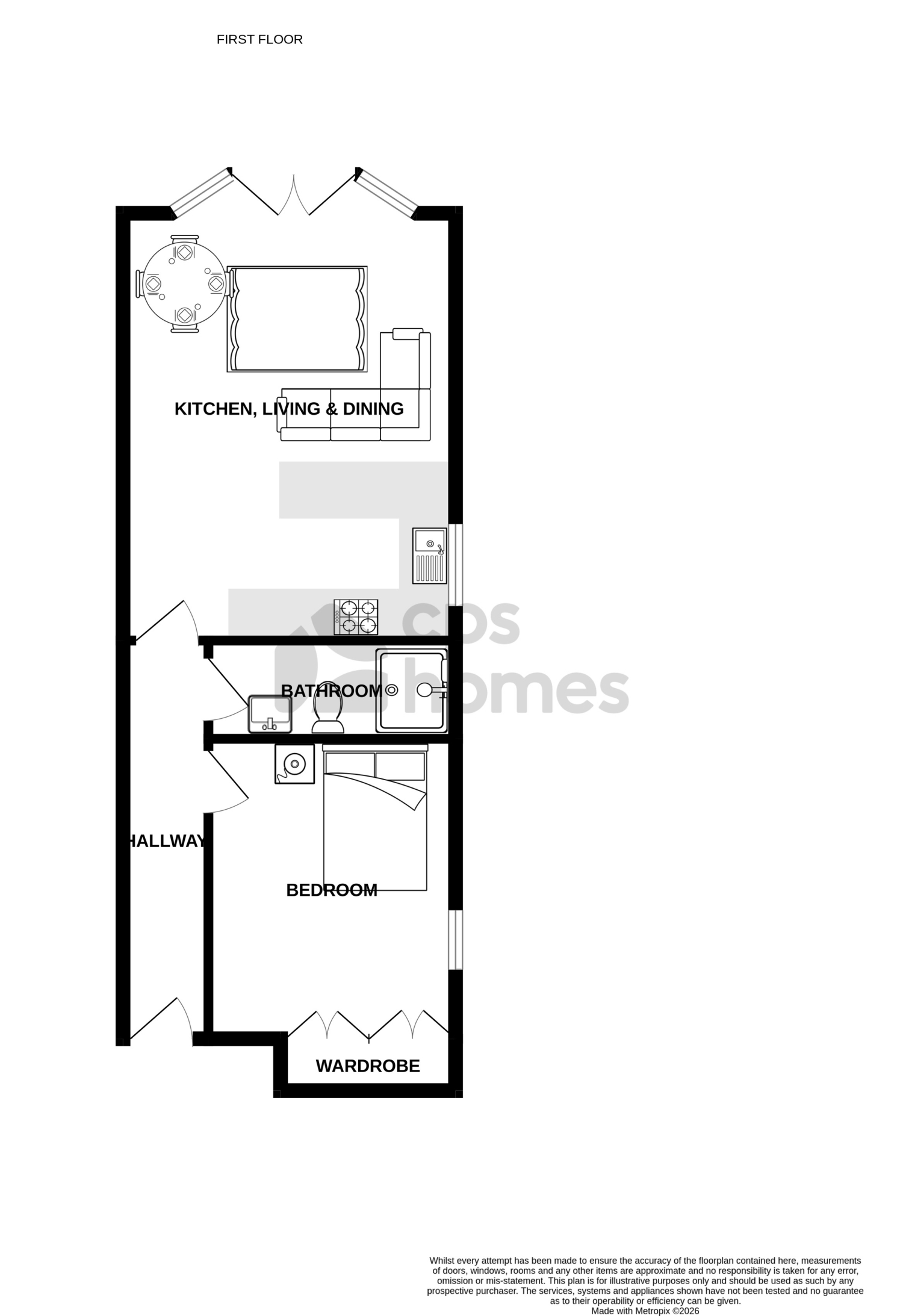 Flat 3, 148 Cathedral Road, Cardiff floorplan