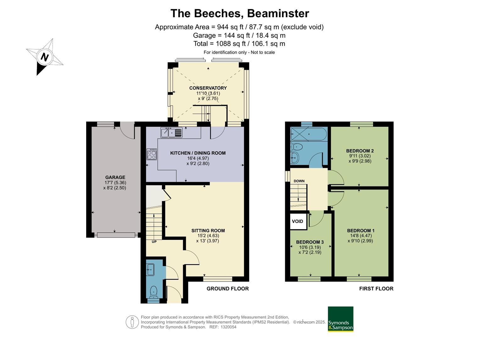 54, The Beeches, Beaminster floorplan