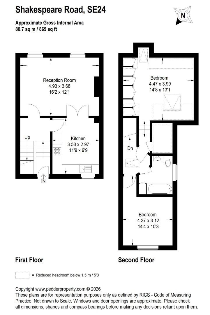 11b, Shakespeare Road, London floorplan