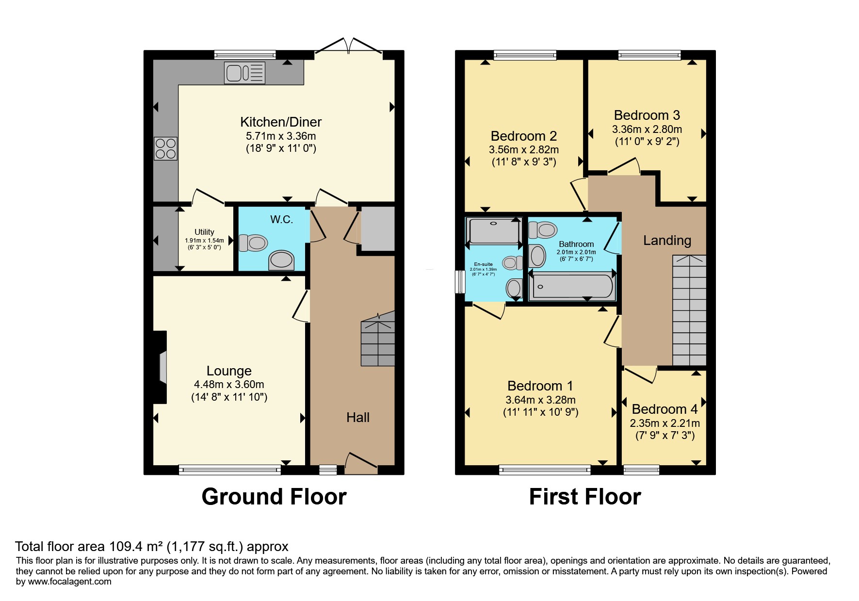 30, Hendy Avenue, Ketley, Telford floorplan