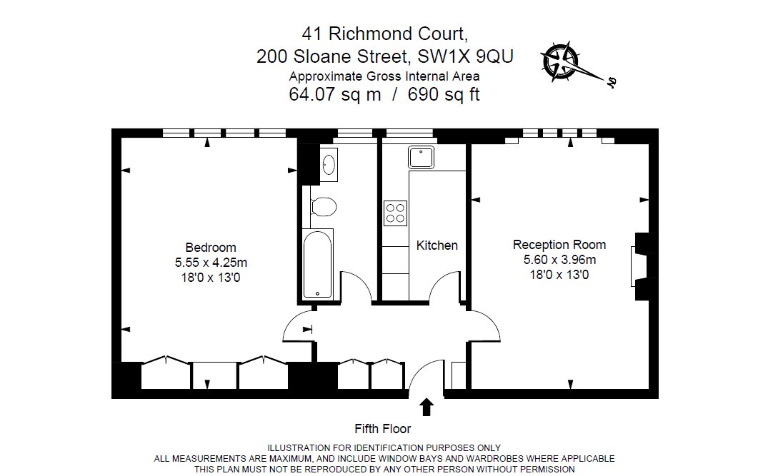 1 Bedrooms Flat to rent in Sloane Street, London SW1X