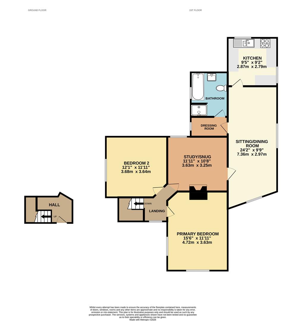 Flat 2, Old Station House, The Sidings, Earsham floorplan