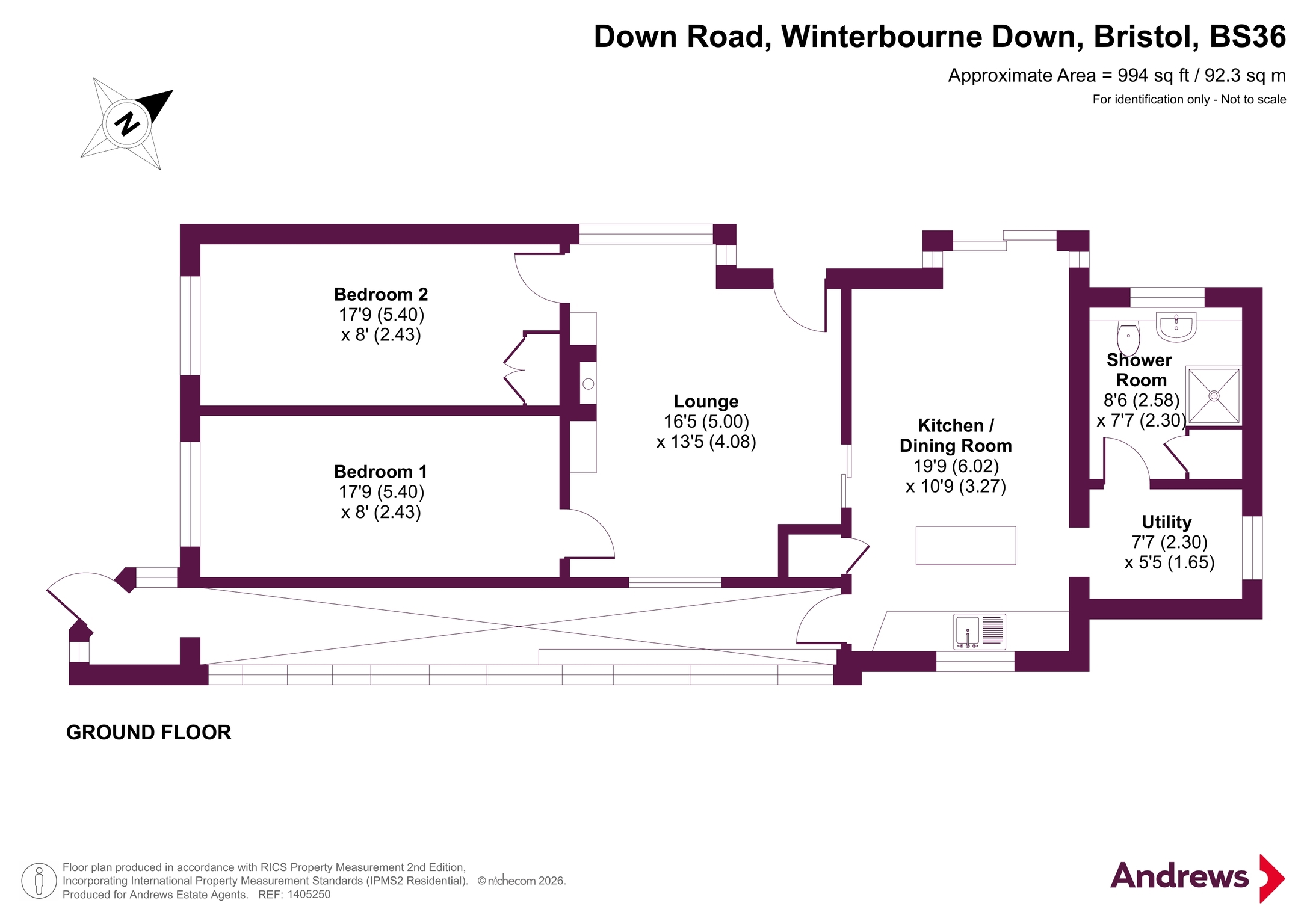 186, Down Road, Bristol floorplan