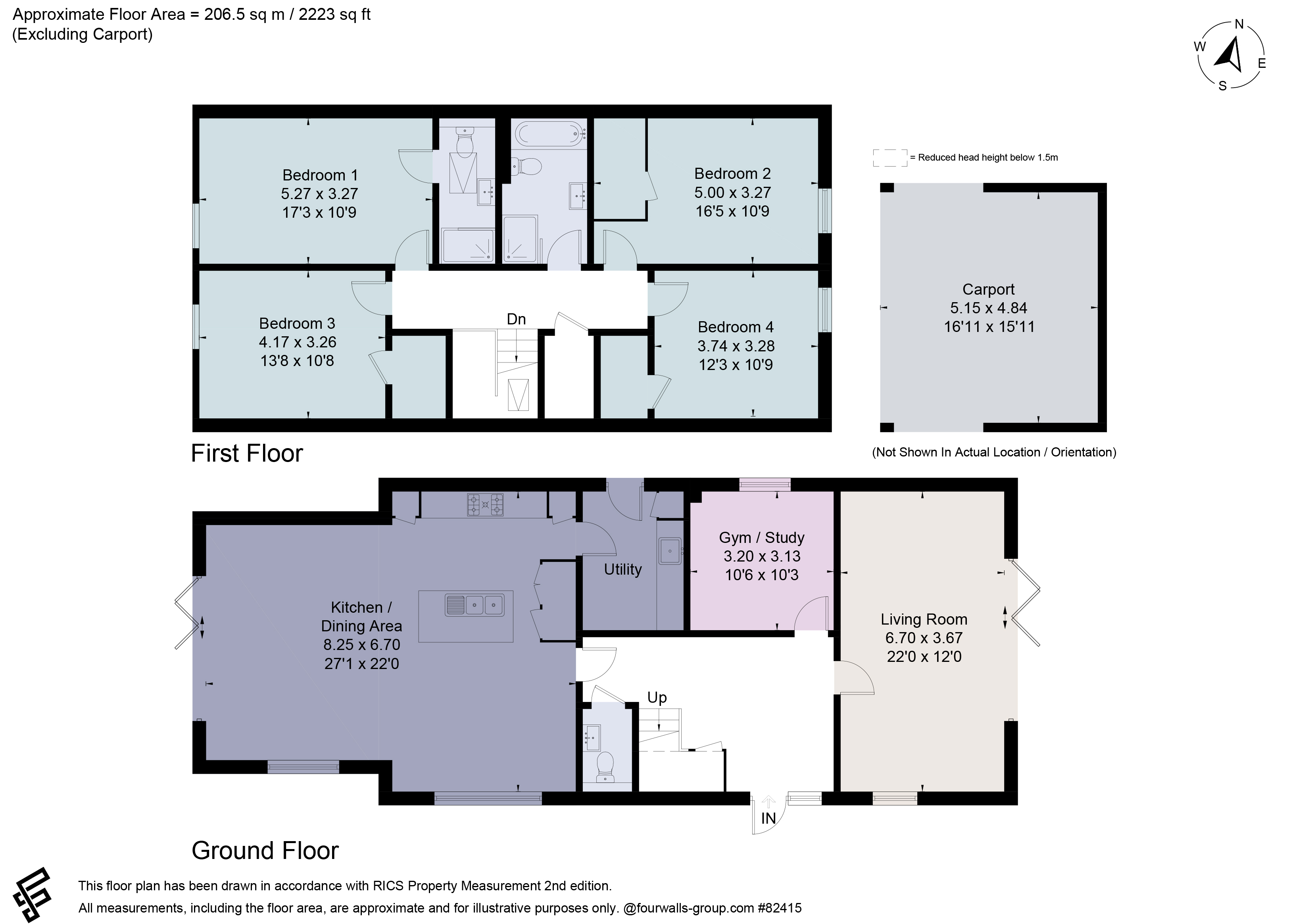 3, Stud Barns, Dockenfield floorplan