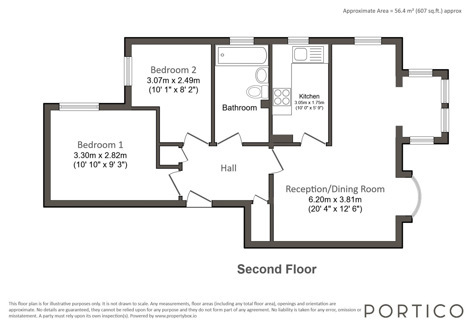 4, Seymour House, London floorplan