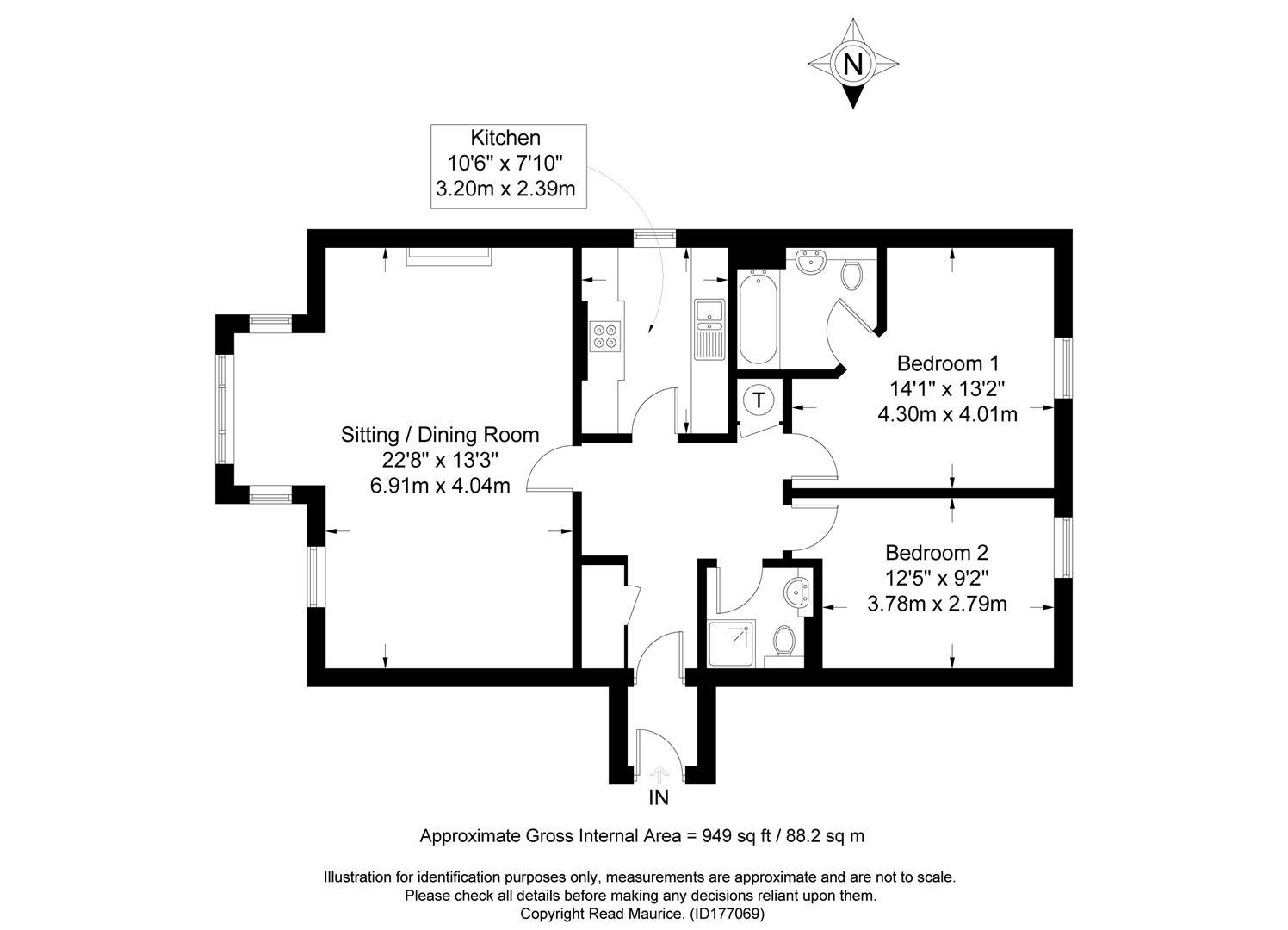 Pittville Circus Road, Cheltenham GL52, 2 bedroom flat for sale