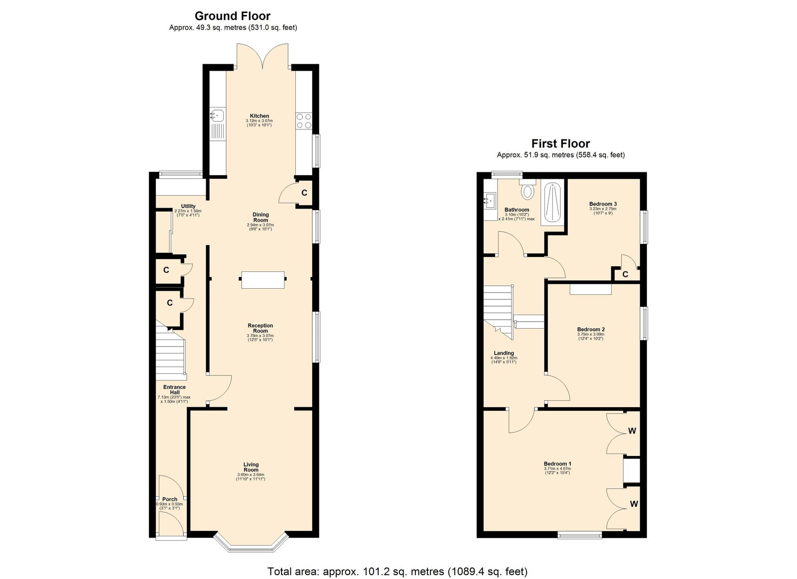 69, Ormskirk Road, Skelmersdale floorplan