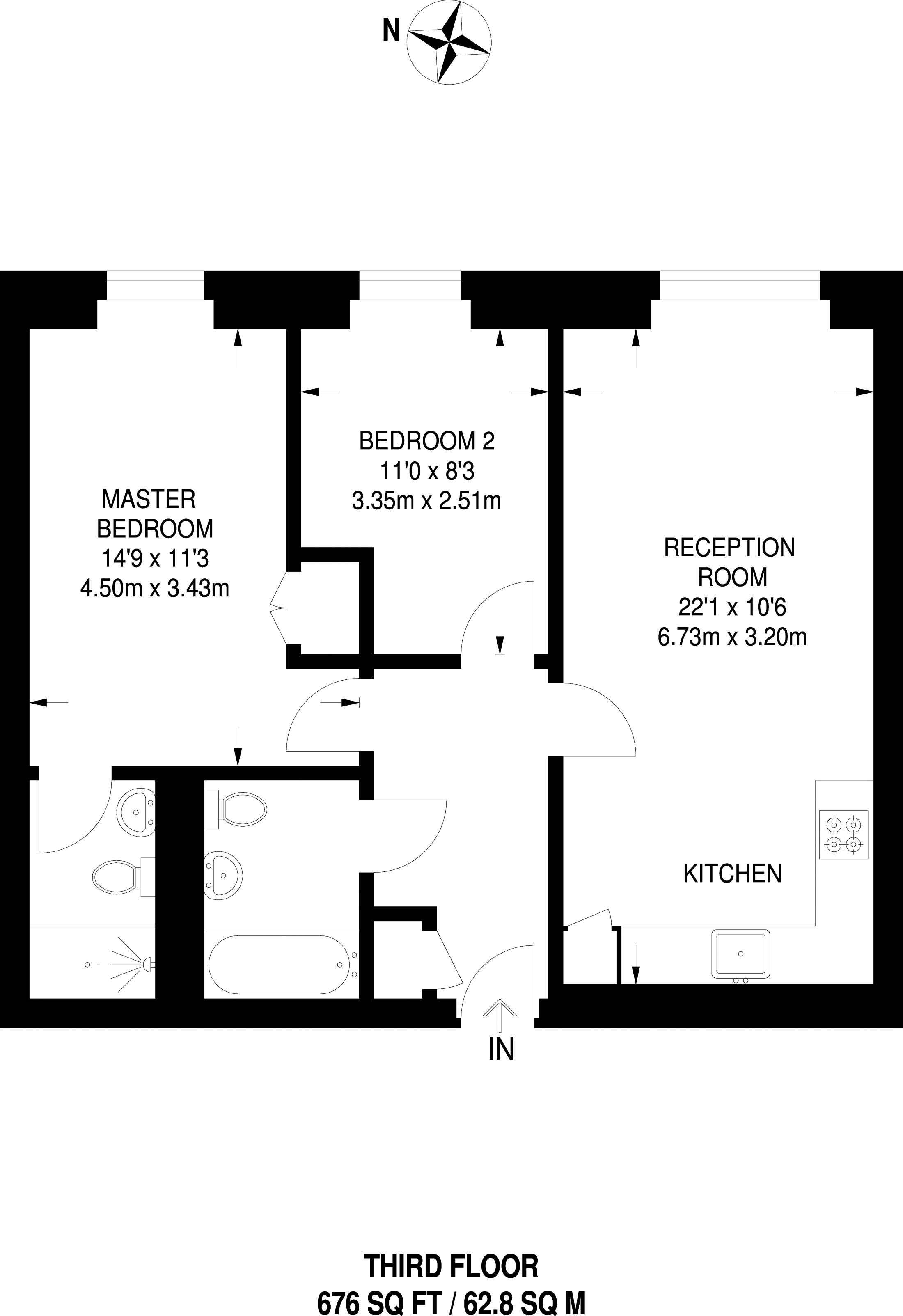 2 Bedrooms Flat to rent in Petergate, Battersea SW11