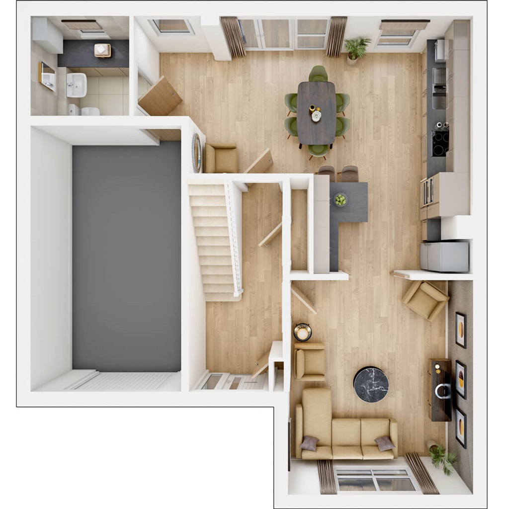 The Kitham - Plot 605, Mead Fields, Harding Drive, Banwell floorplan