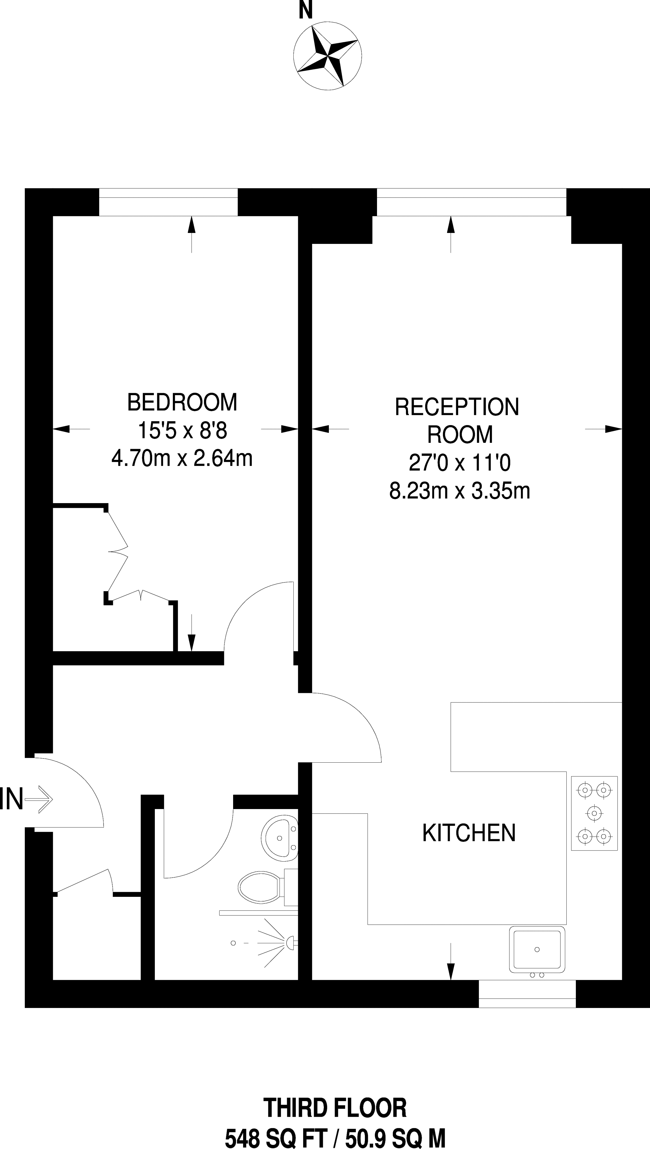 1 Bedrooms Flat to rent in Highbury New Park, Highbury N5