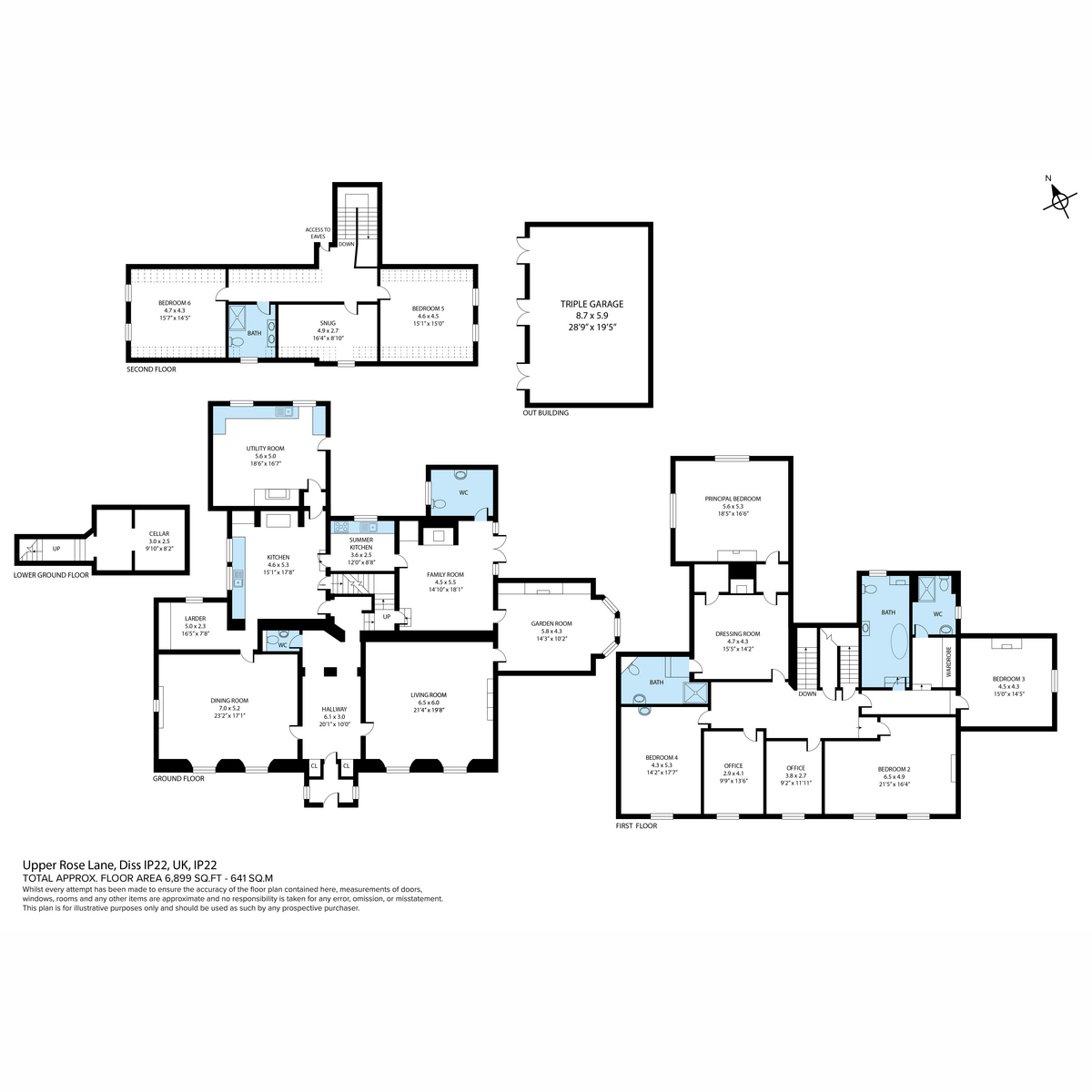 The Old Rectory, Upper Rose Lane, Diss floorplan