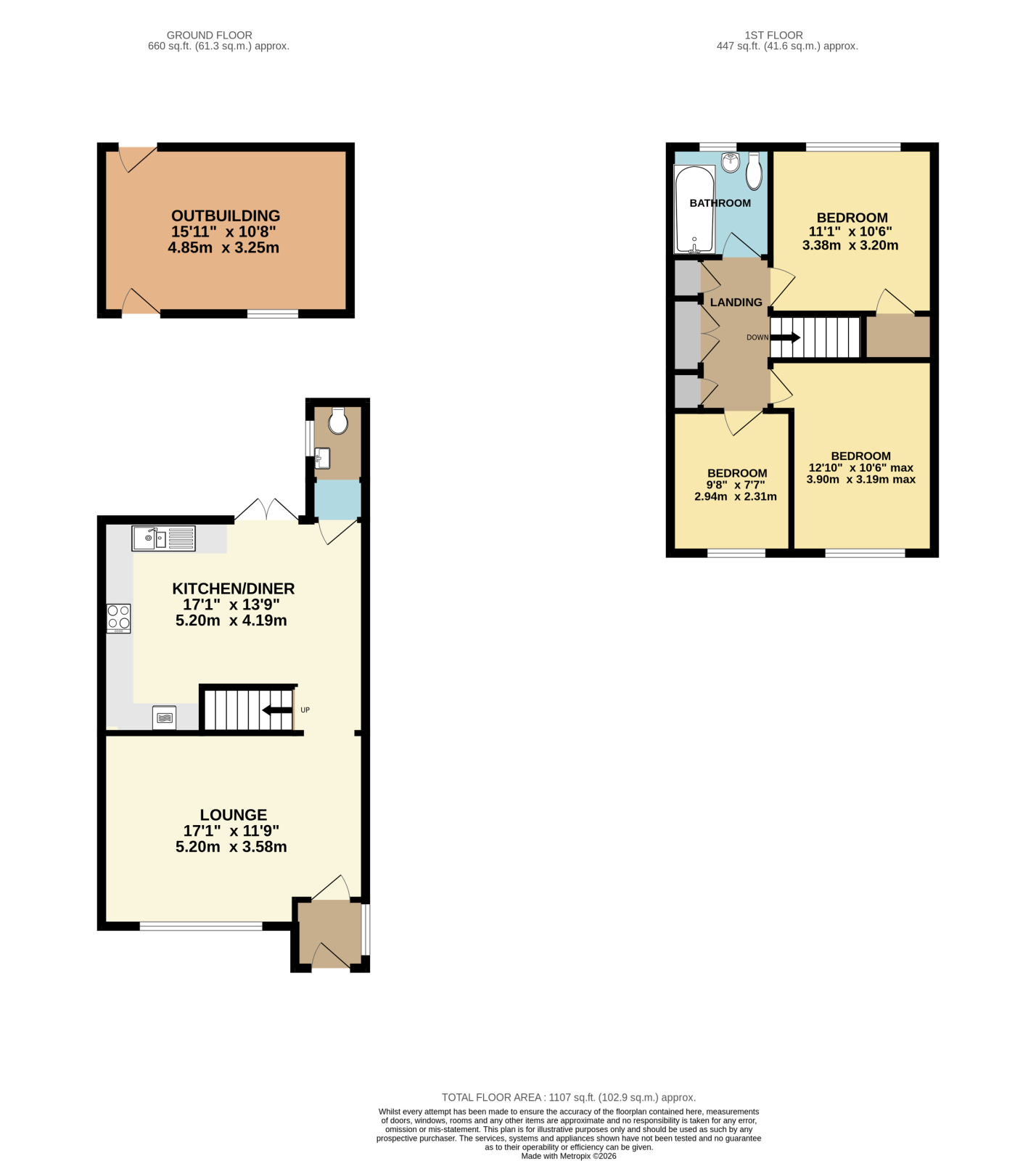 5 Mount Pleasant Walk, Bexley floorplan