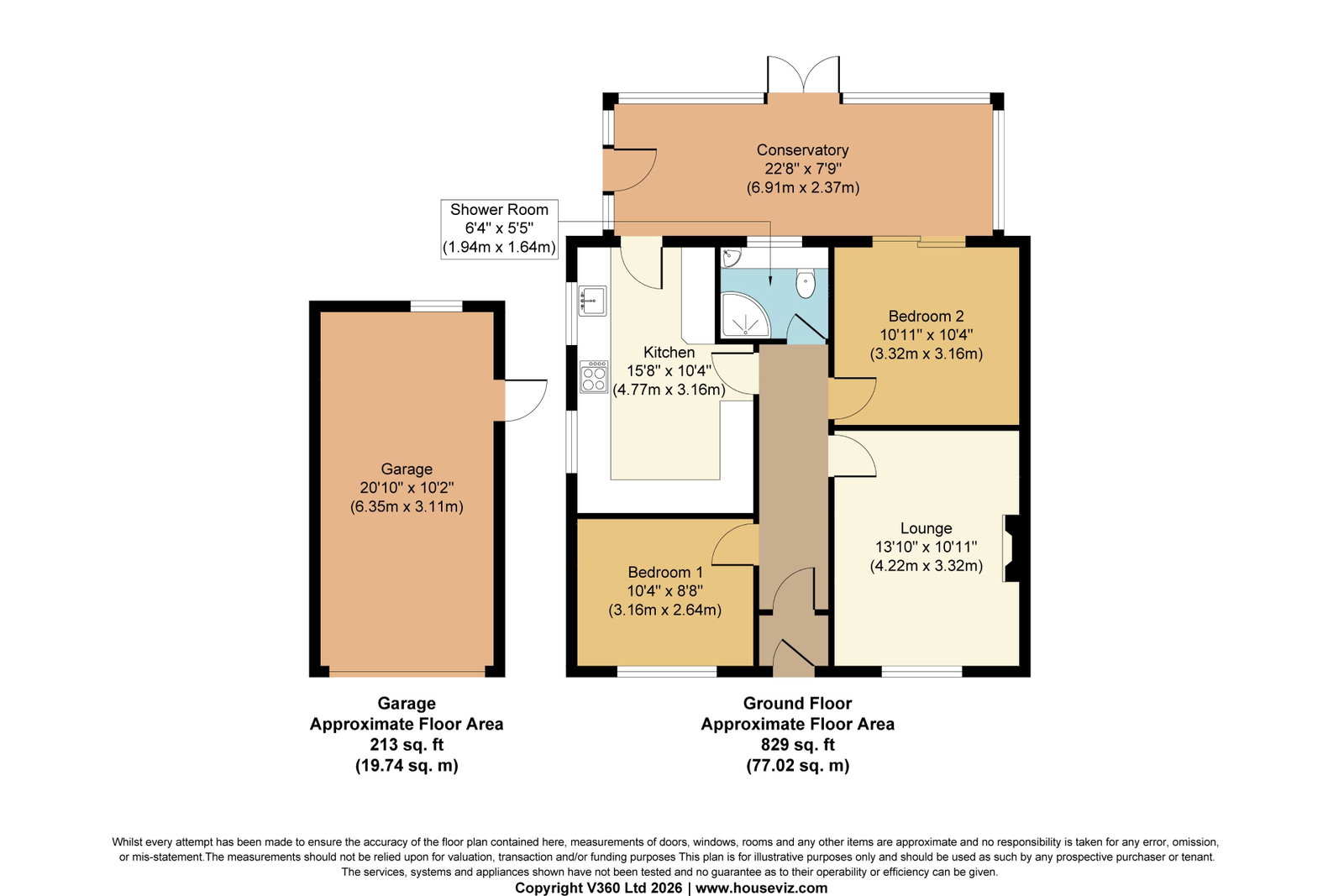 1, St. Ives Close, Pontefract floorplan