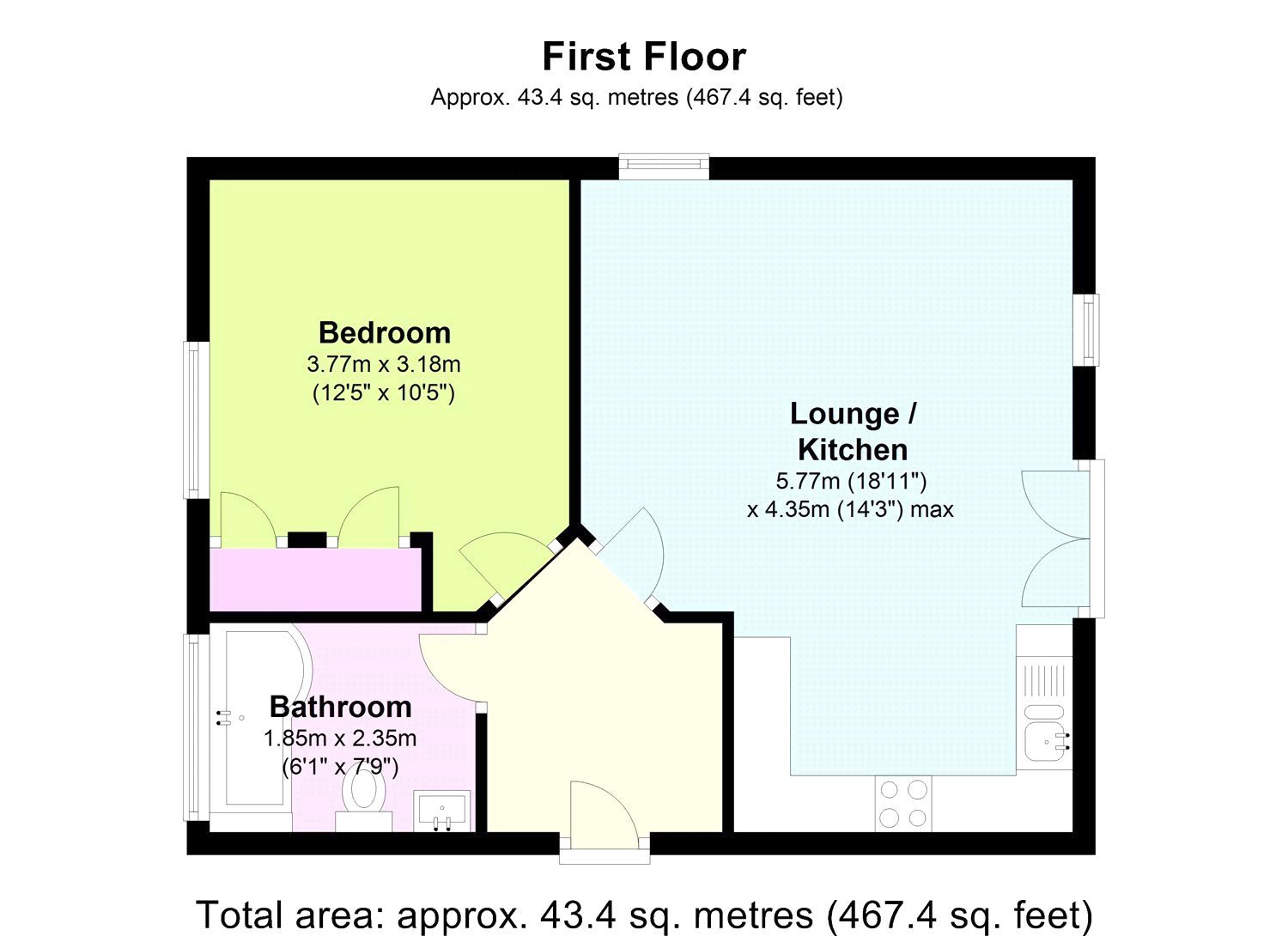 1 Bedrooms Flat to rent in The Crescent, Sidcup, Kent DA14