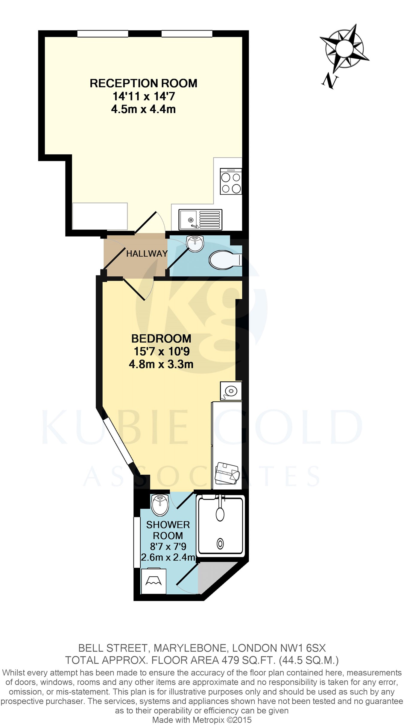 1 Bedrooms Flat to rent in Bell Street, Marylebone, London NW1