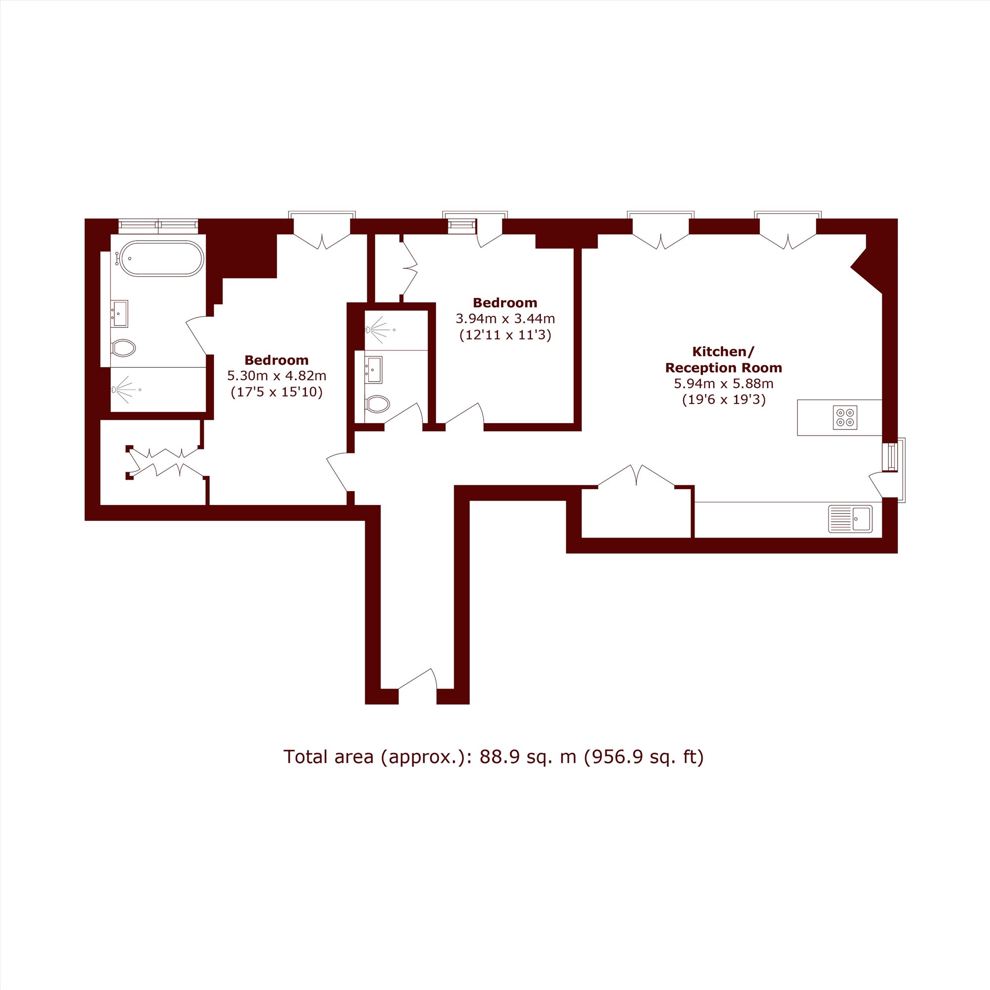 Exchange Gardens, London floorplan