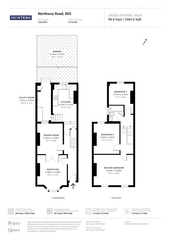 3 Bedrooms Terraced house for sale in Northway Road, London SE5