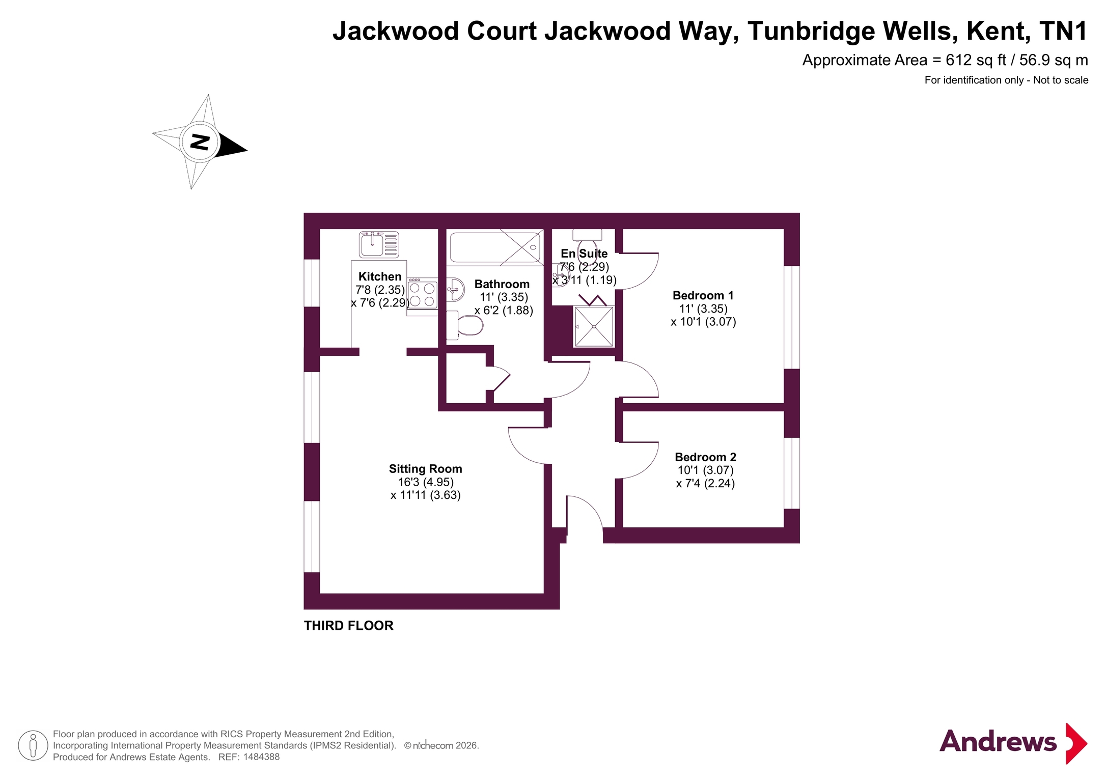Apartment 32, Jackwood Court,, Jackwood Way, Kent floorplan