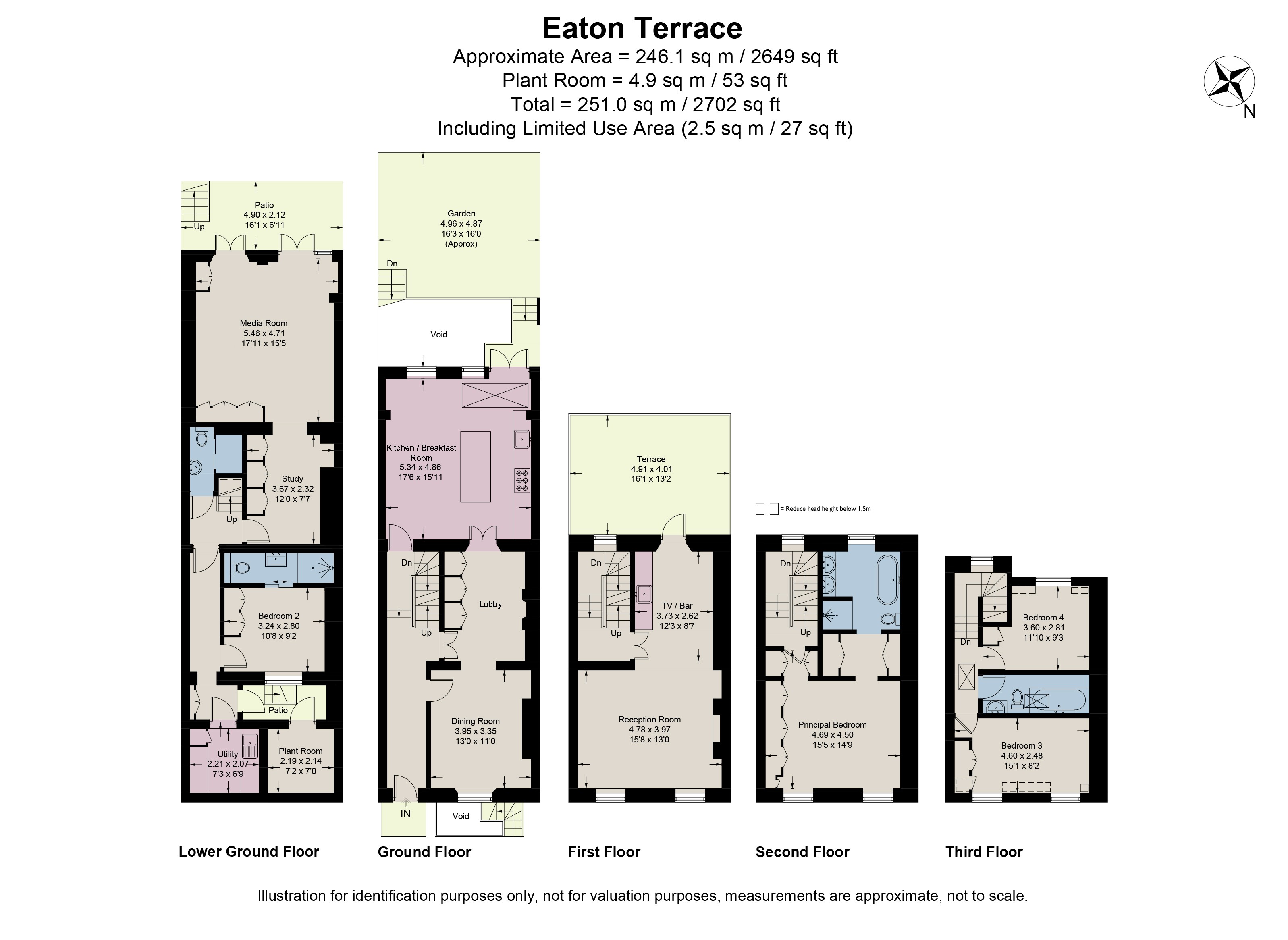 Eaton Terrace, London floorplan