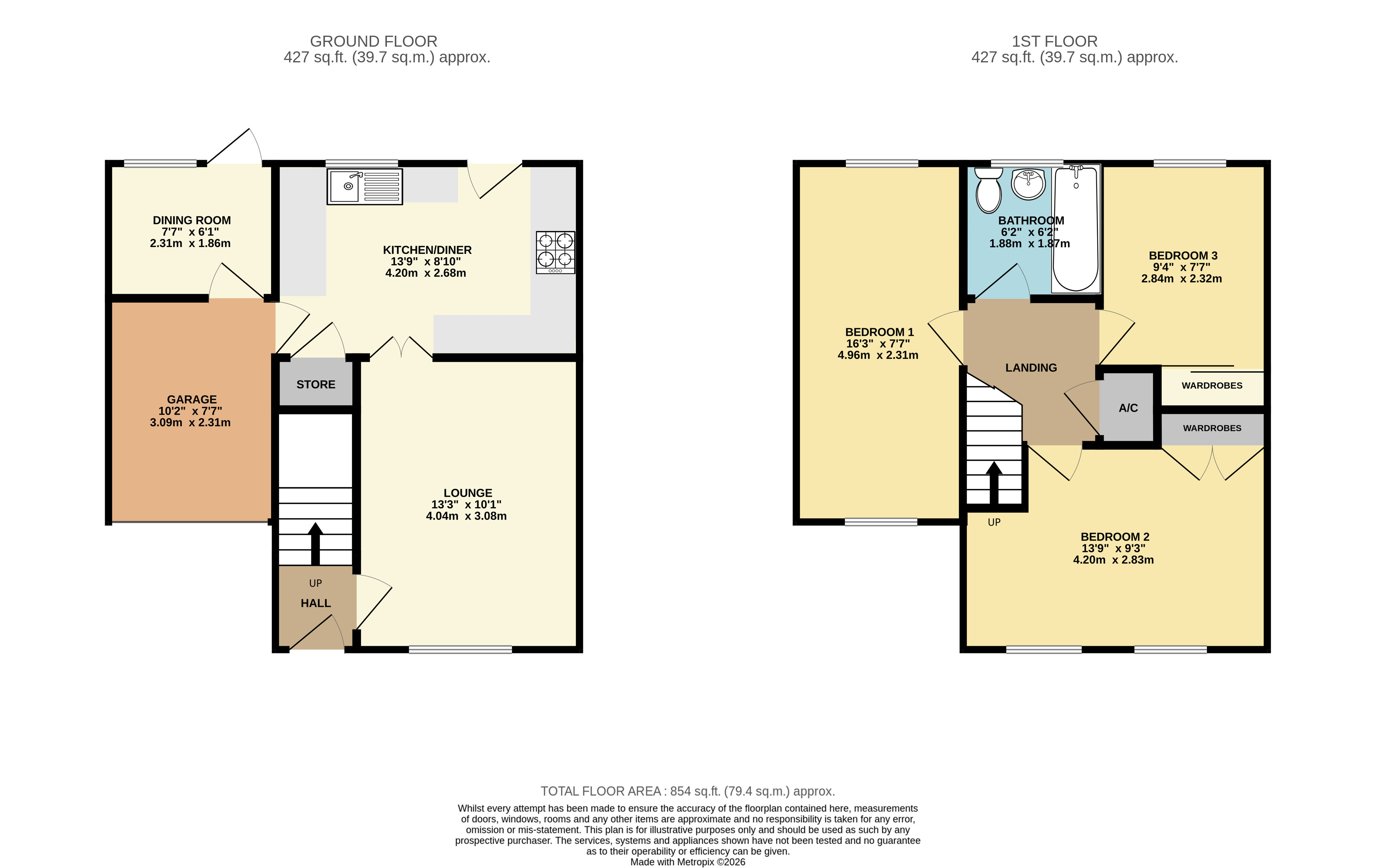 101, Rochford Drive, Bedfordshire floorplan
