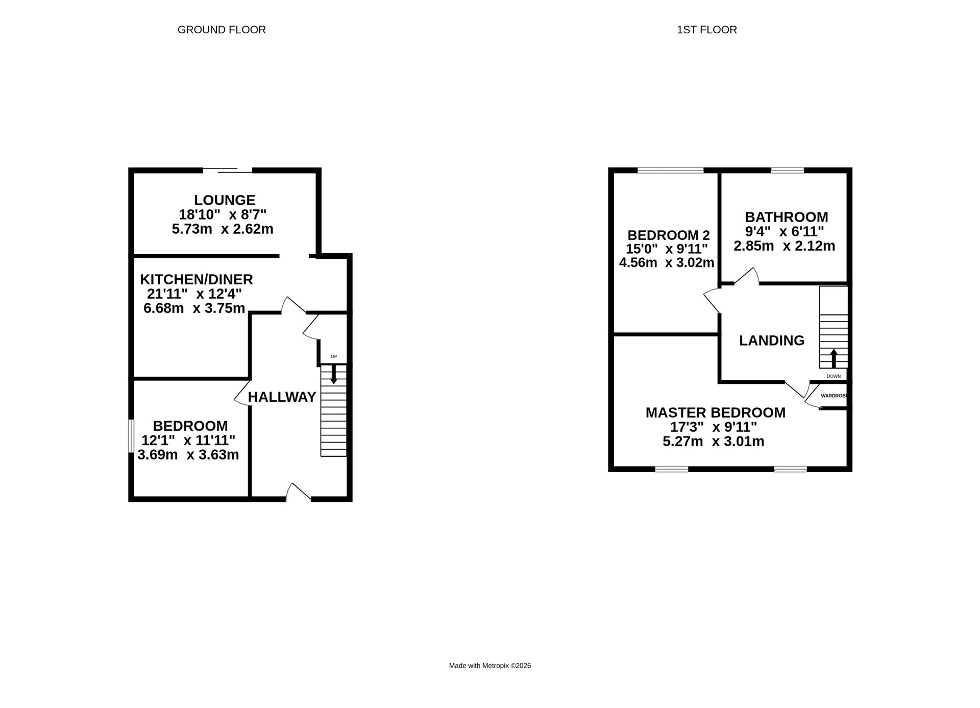 14, Stret Myghtern Arthur, Newquay floorplan