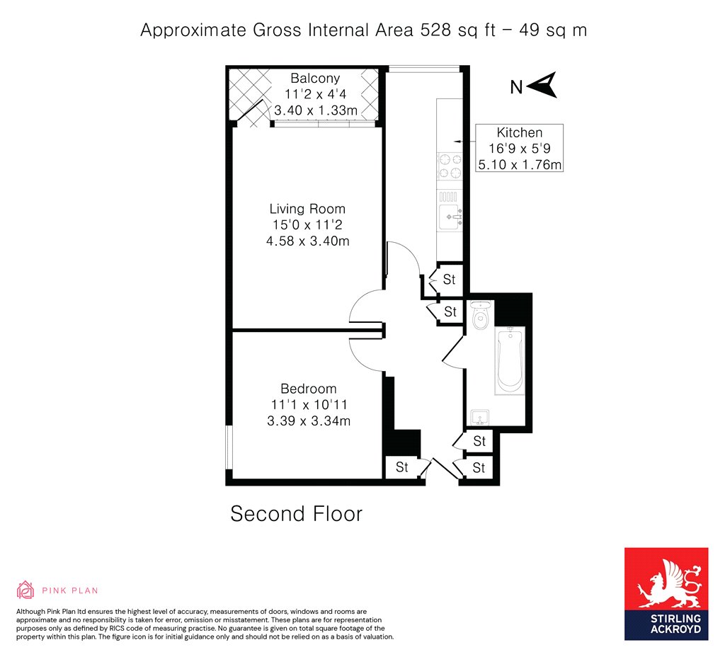 Flat 6, Woodcott House,, Ellisfield Drive, London floorplan