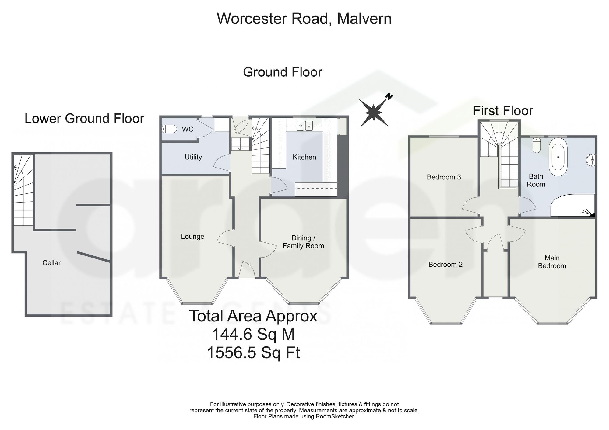 345 Worcester Road, Malvern floorplan