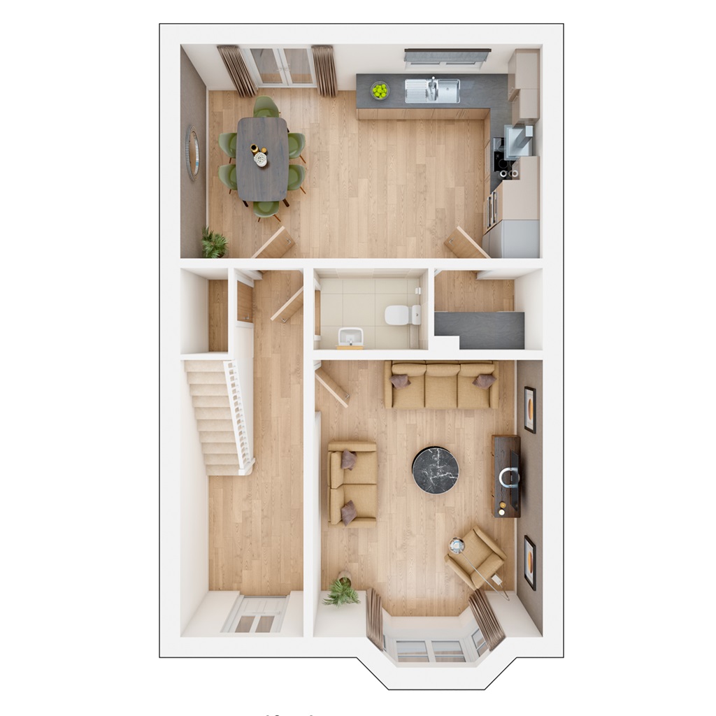 The Midford - Plot 428, Clare Garden Village, Off Llantwit Major Road, Cowbridge floorplan