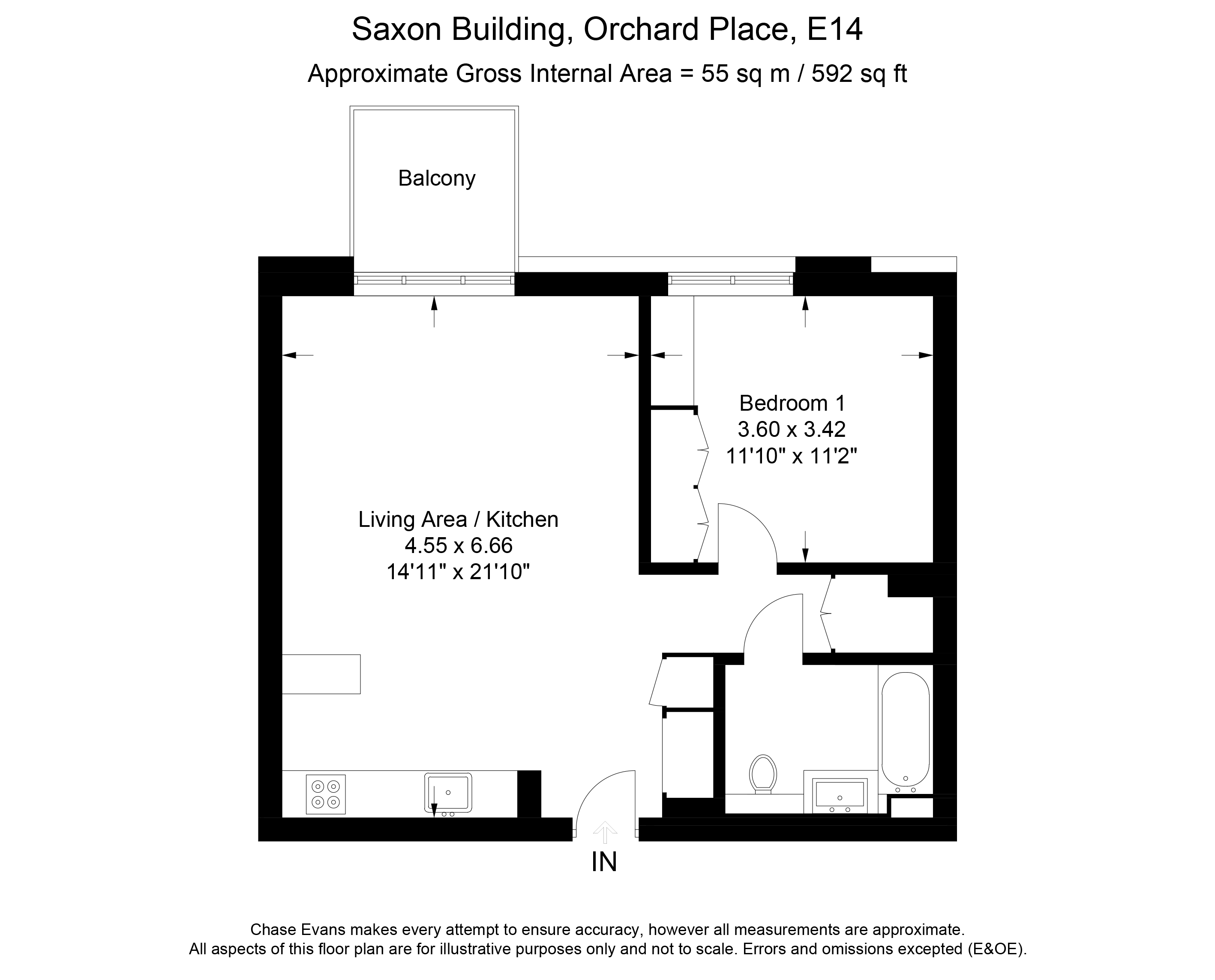 1 Bedrooms Flat for sale in Goodluck Hope, Orchard Place E14