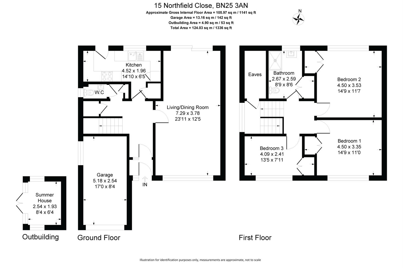 15, Northfield Close, Seaford floorplan