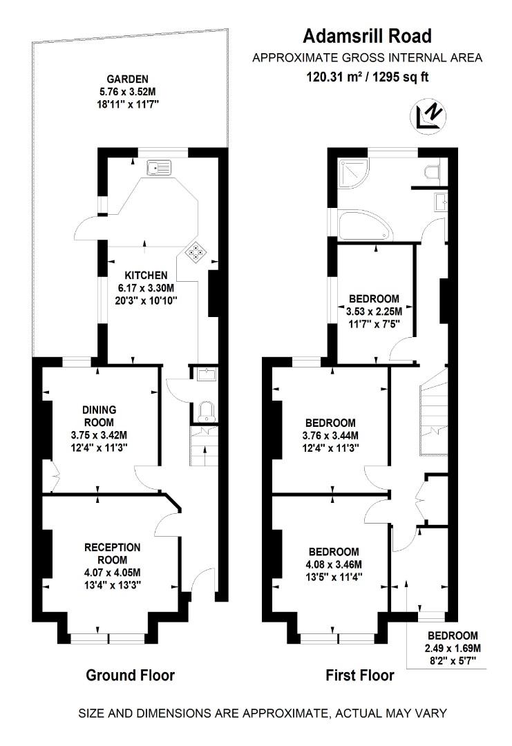 110, Adamsrill Road, London floorplan