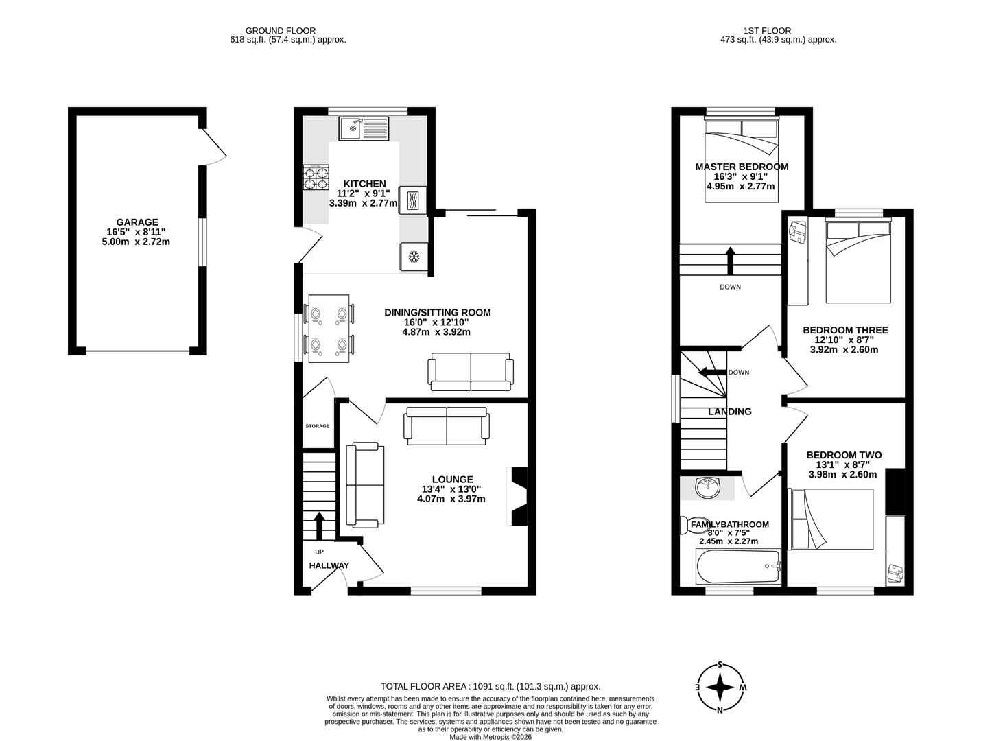 7, Clive Road, Preston floorplan