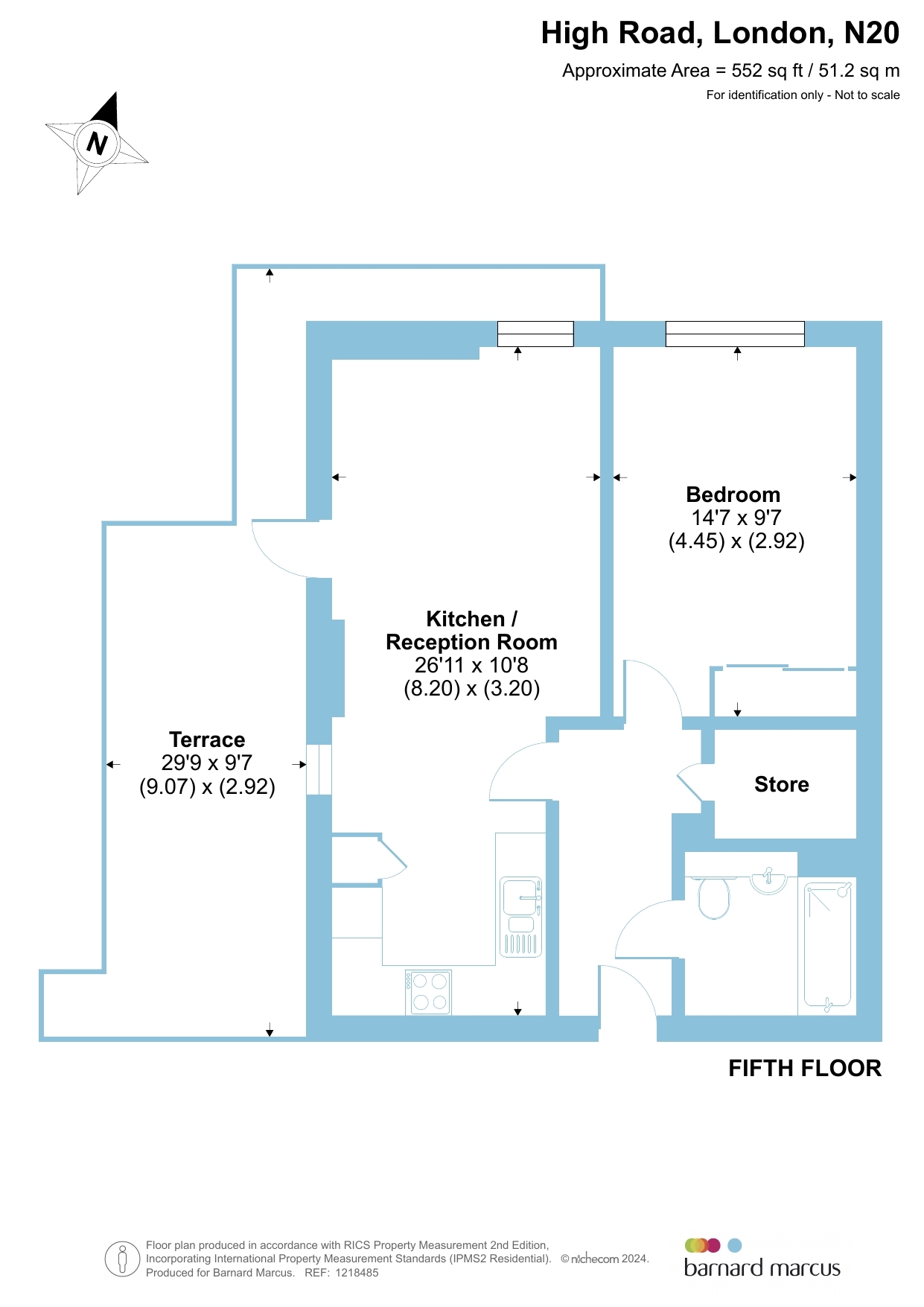 Flat 38, Attlee Court, 1230, High Road, London floorplan