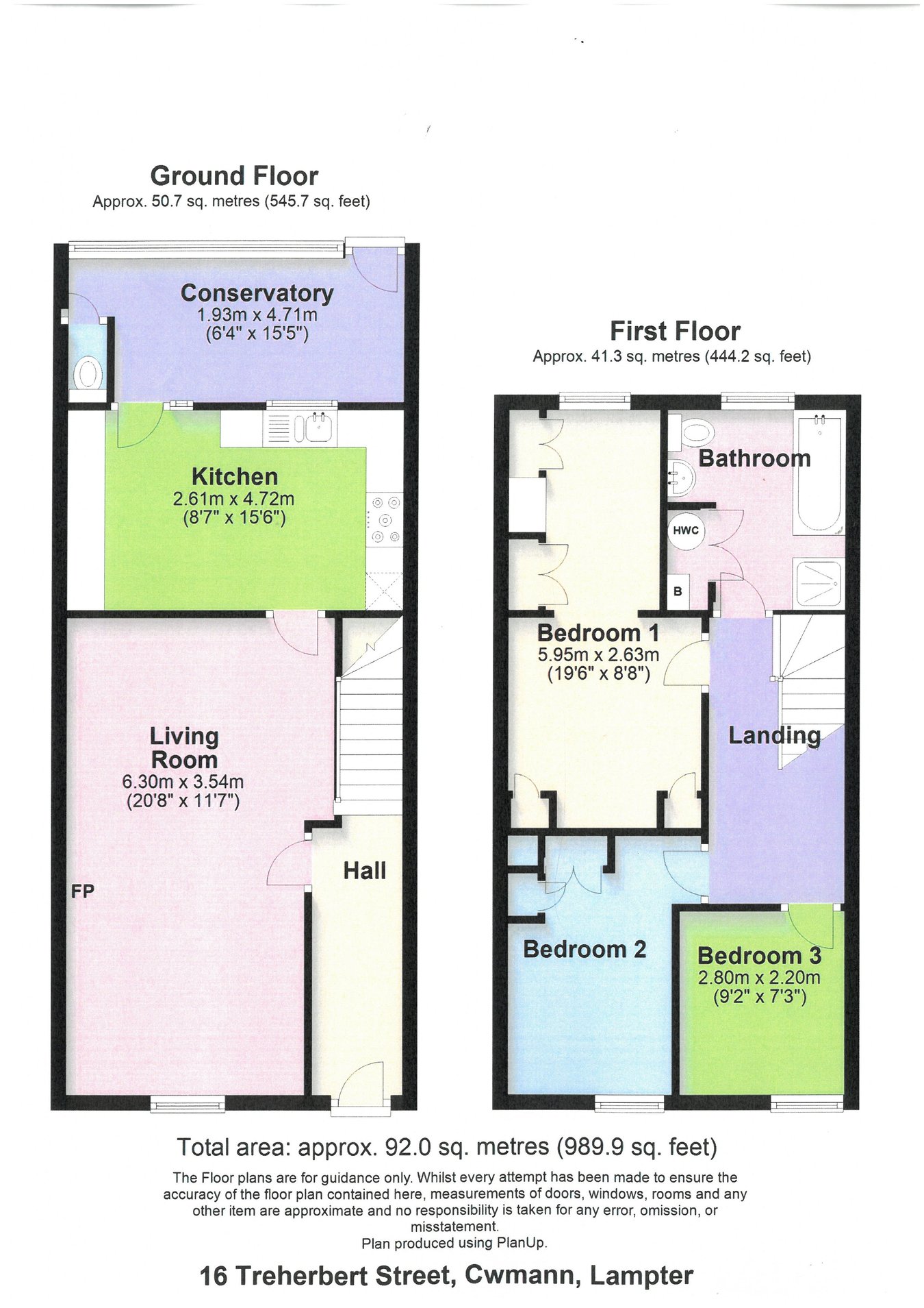 16 Treherbert Street, Cwmann, Lampeter floorplan