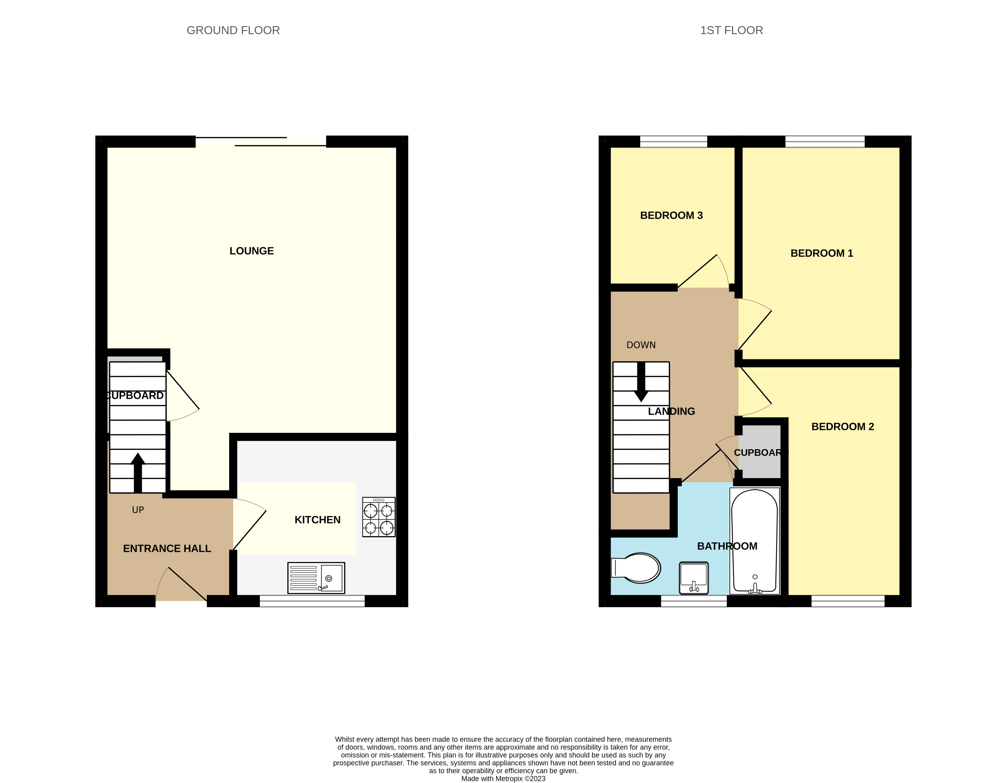 44, Lambton Close, Derbyshire floorplan