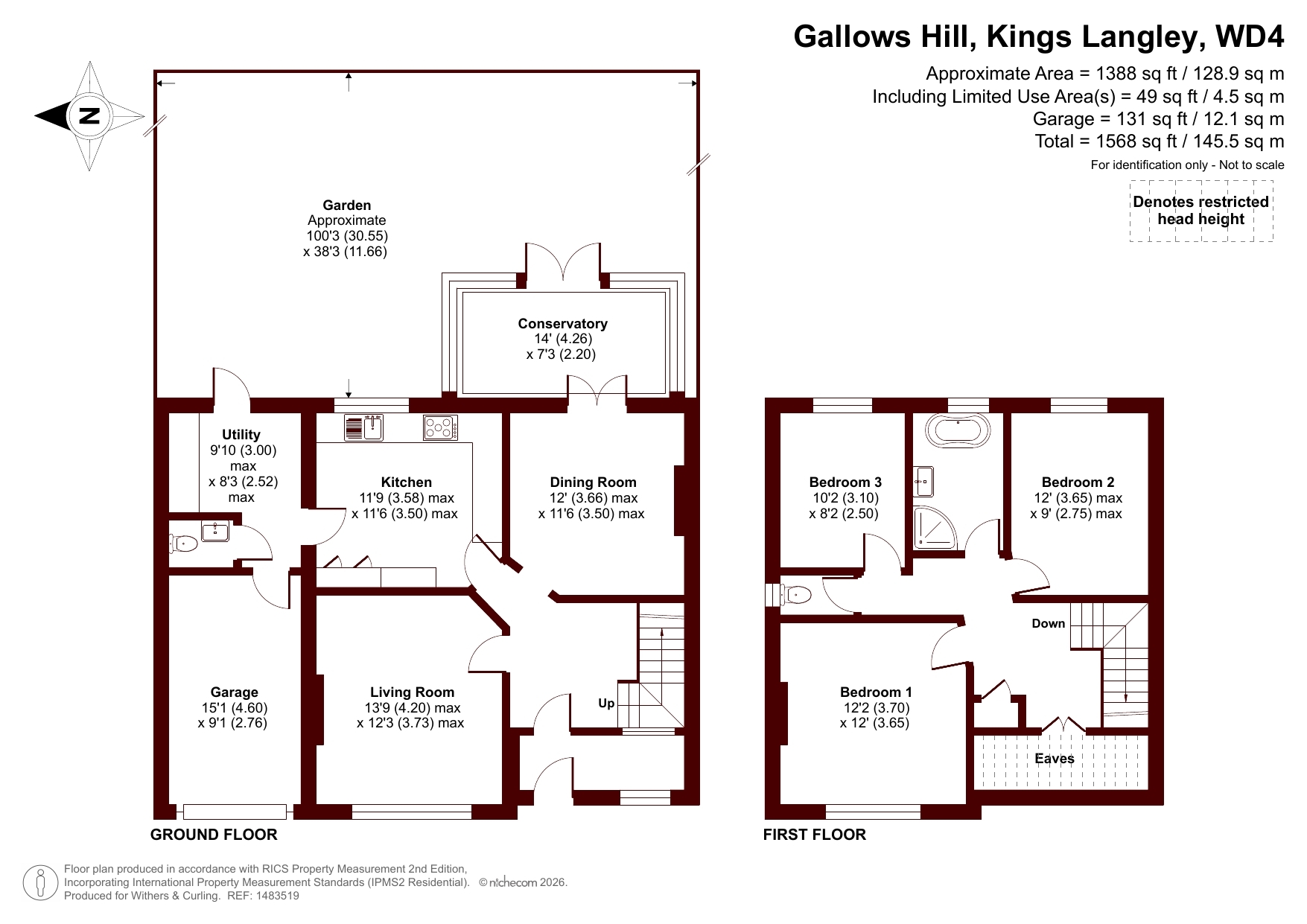 36 Gallows Hill, Kings Langley floorplan