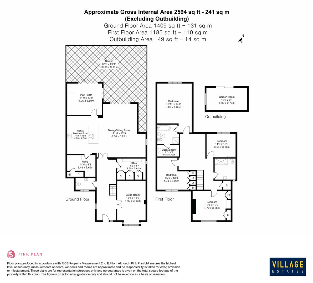 63, Oakridge Avenue, Radlett floorplan
