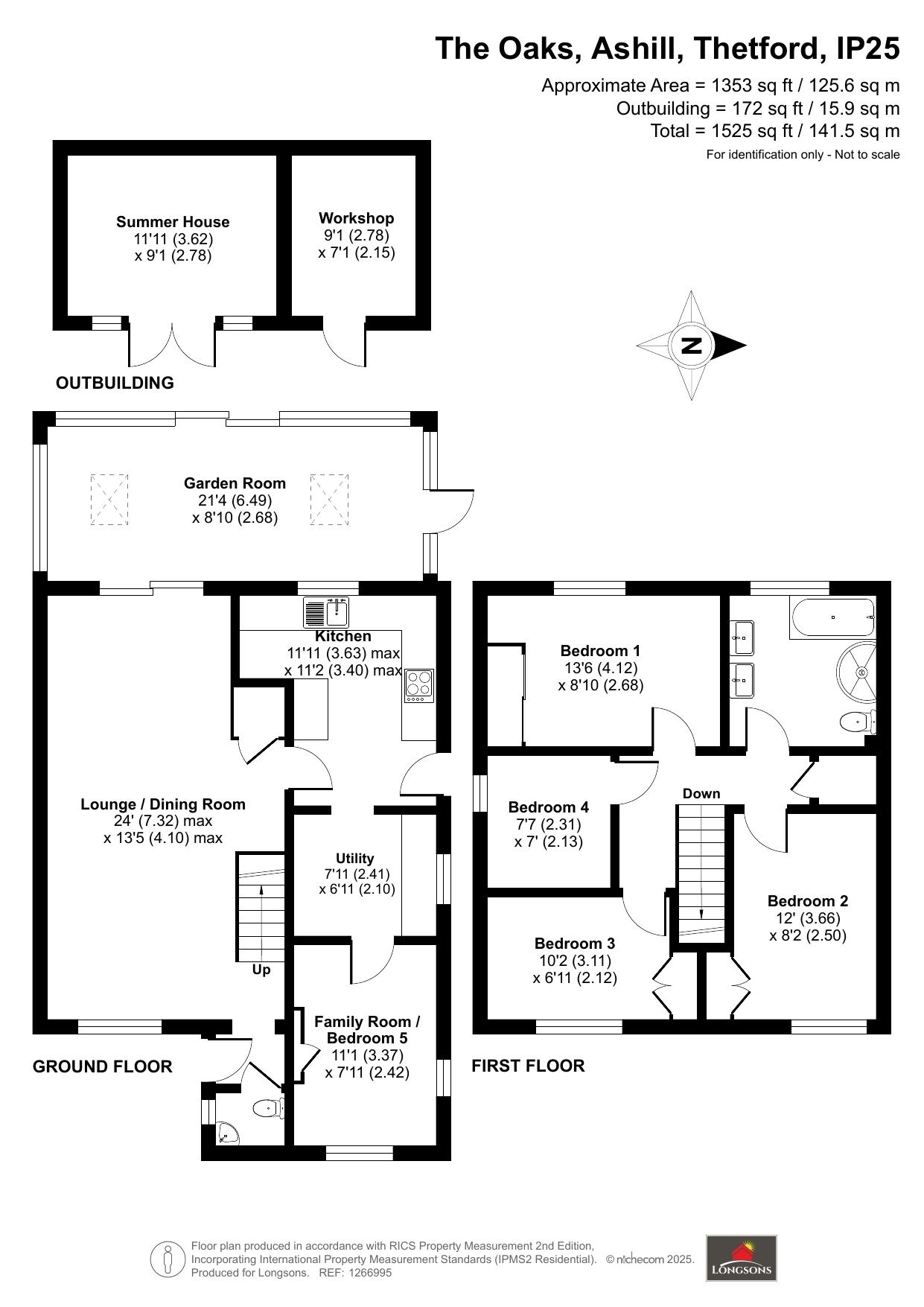 32, The Oaks, Thetford floorplan