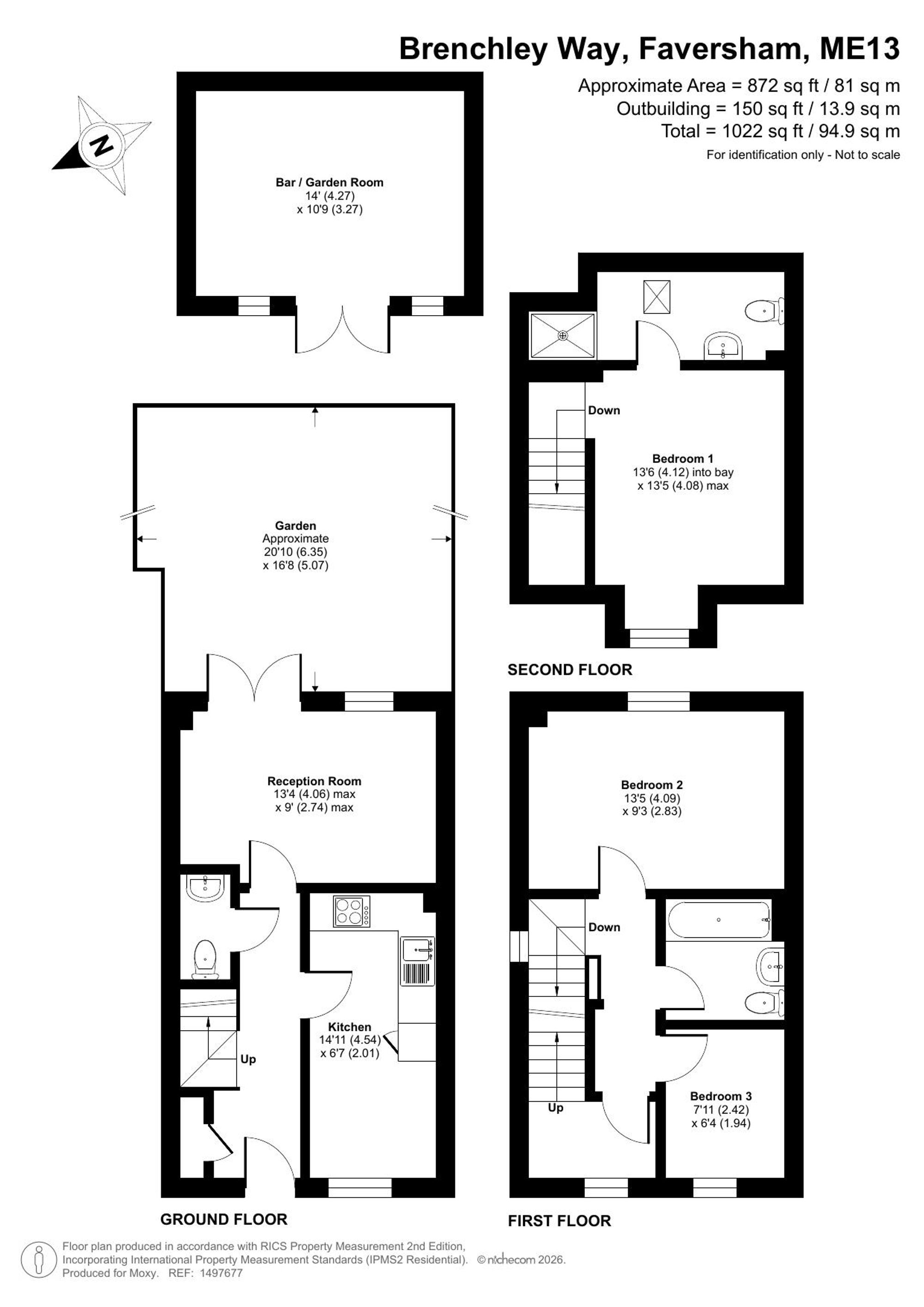 11 Brenchley Way, Faversham floorplan