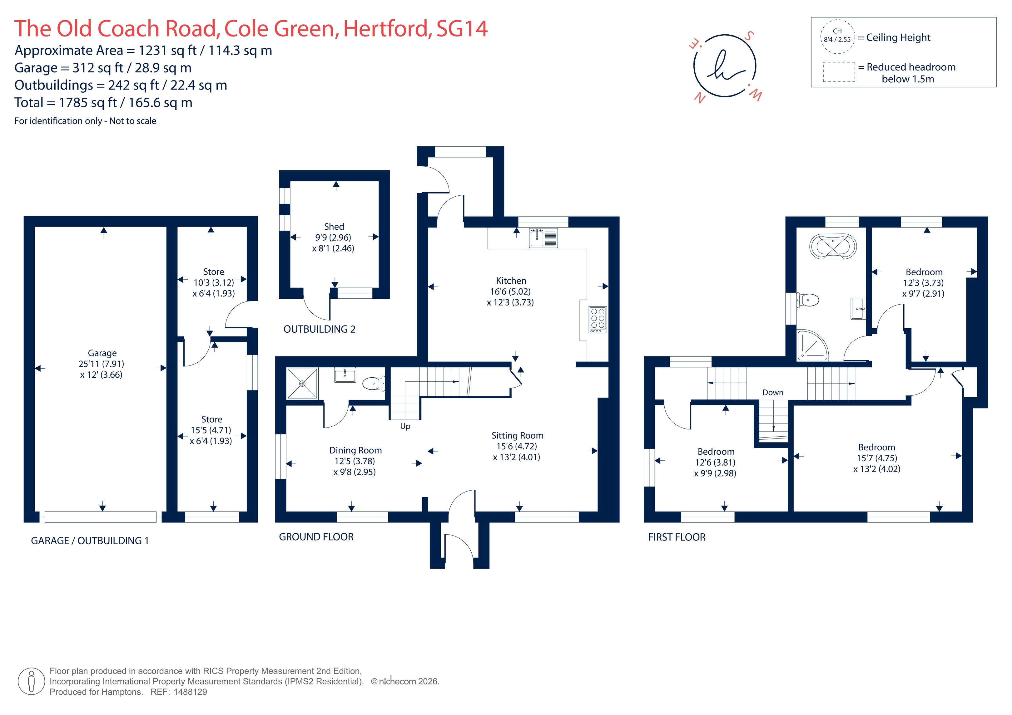13, The Old Coach Road, Hertford floorplan