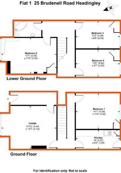 Flat 1, 25, BRUDENELL ROAD, Leeds floorplan