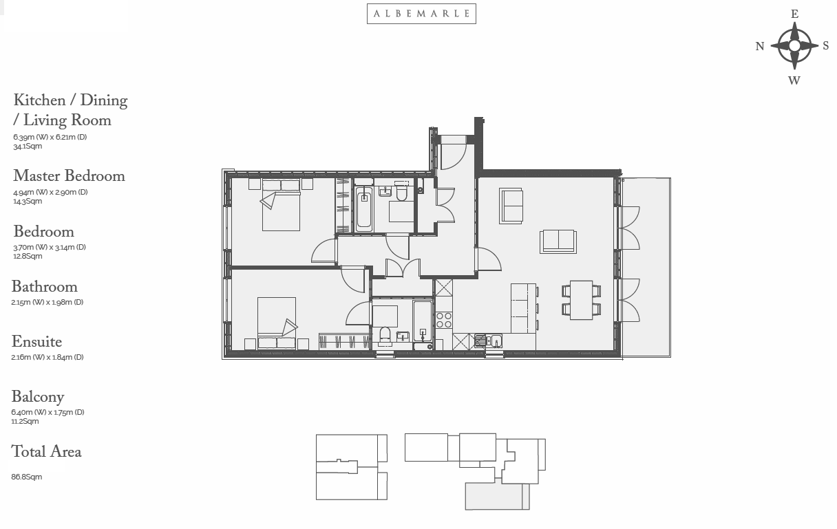 Lyons Crescent, Albermarle Riverside, Tonbridge. TN9, 2 bedroom flat