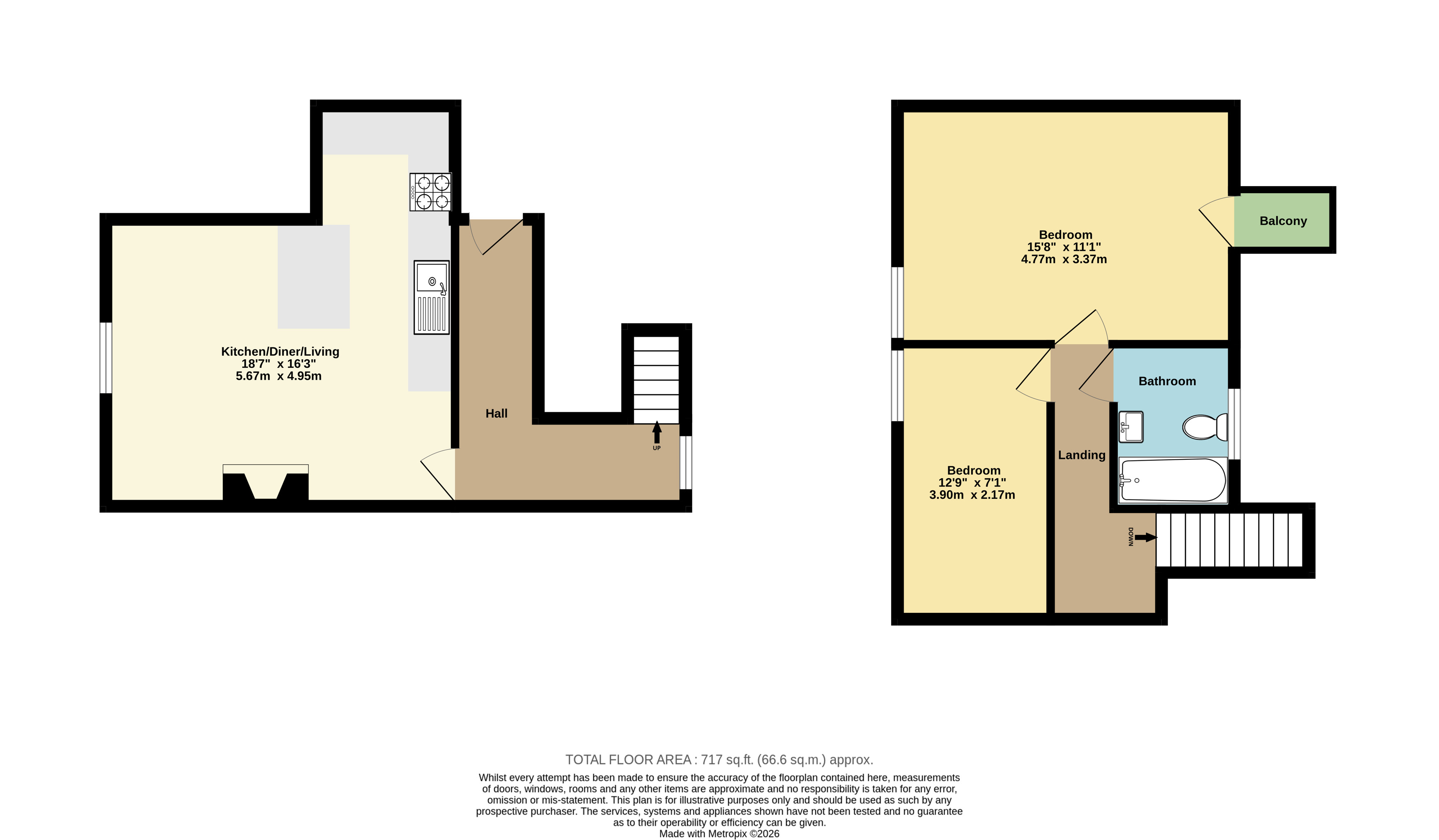 Flat 5, 1, Chandos Square, Kent floorplan